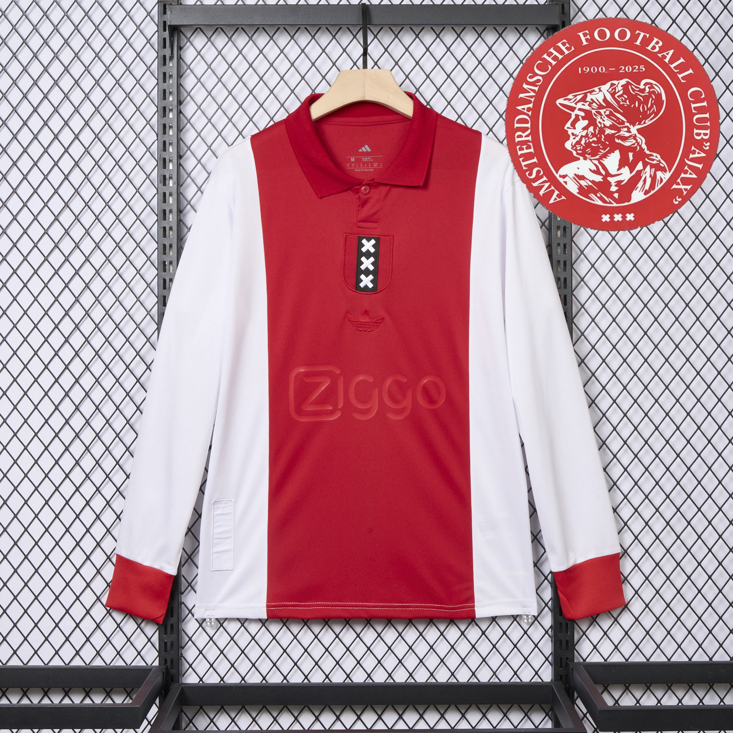 AlphaJersey-Ajax 2025 125-Year Anniversary Long Sleeves Jersey - Fans Version