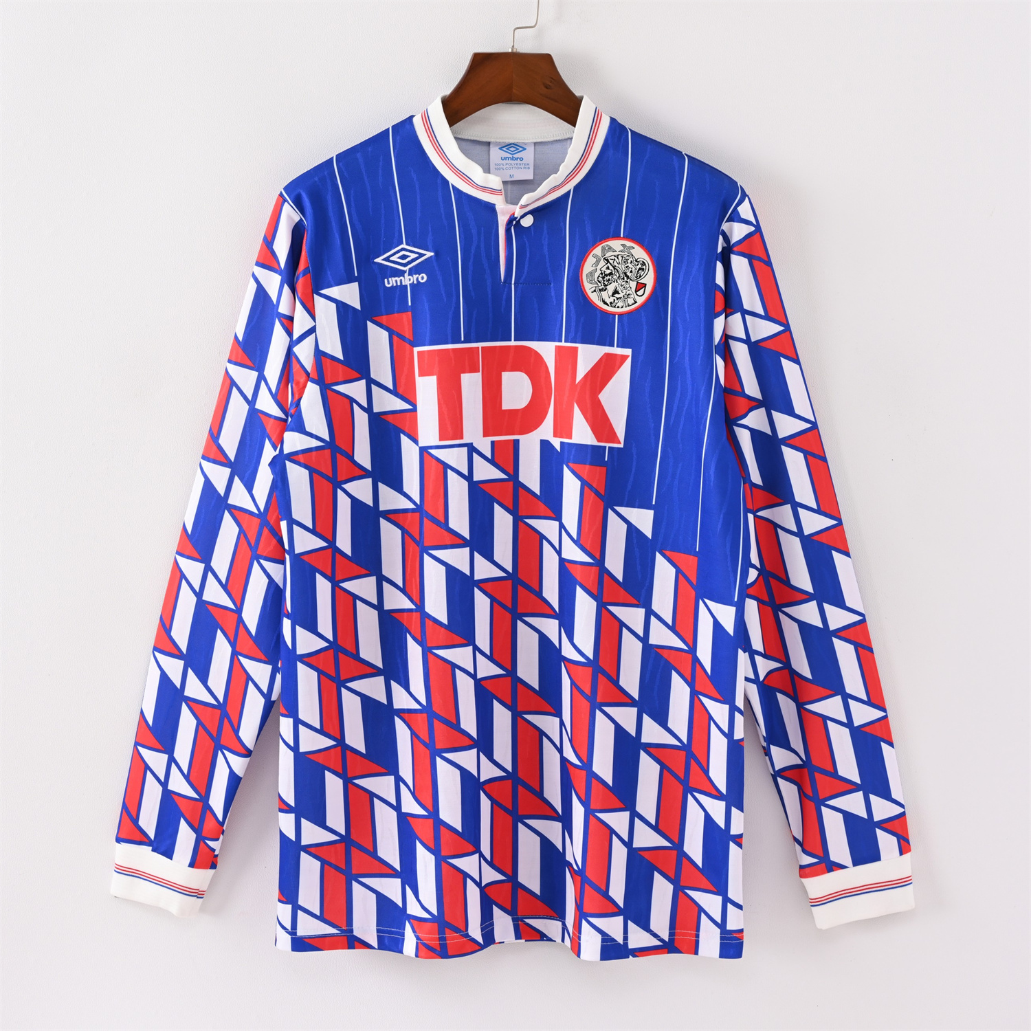 AlphaJersey-Retro Ajax 1990 Away Long Sleeve Jersey