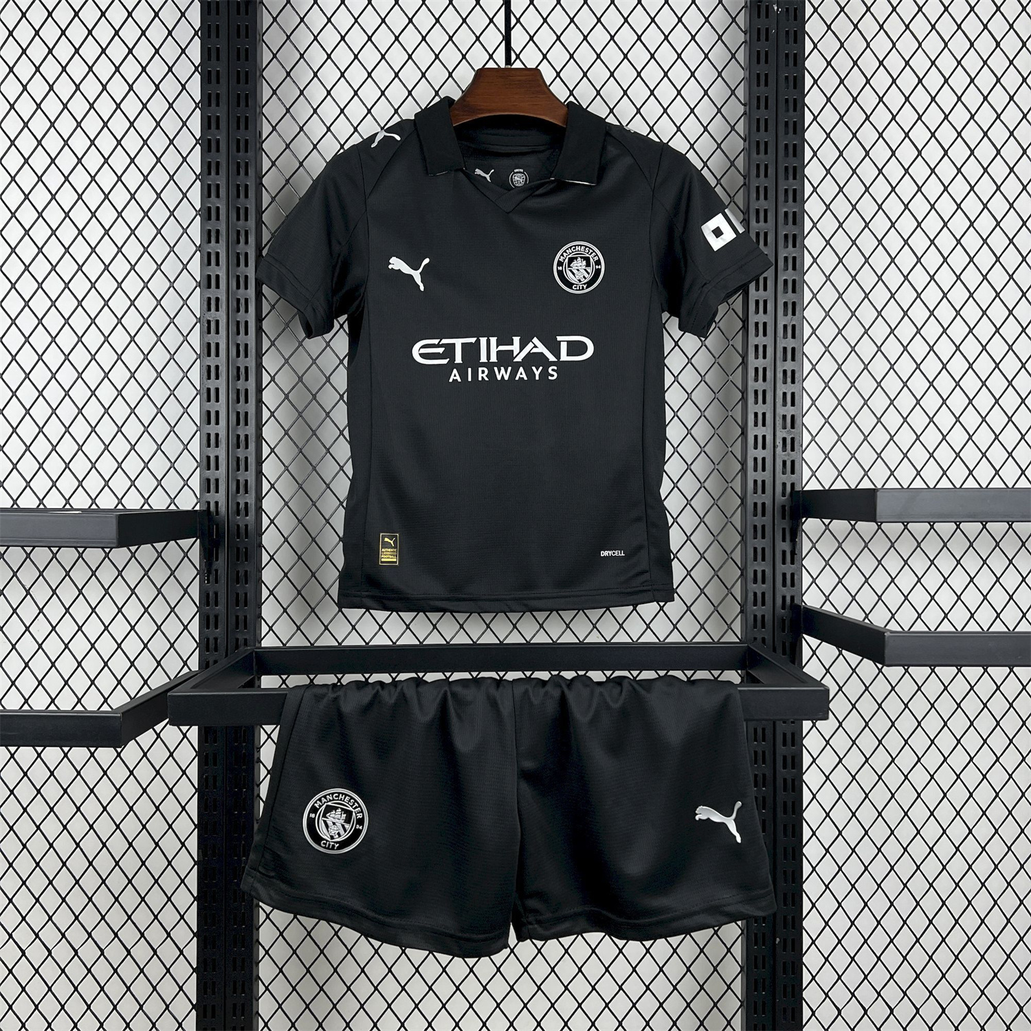 AlphaJersey-Manchester City 25-26 Away Black Kids Kit