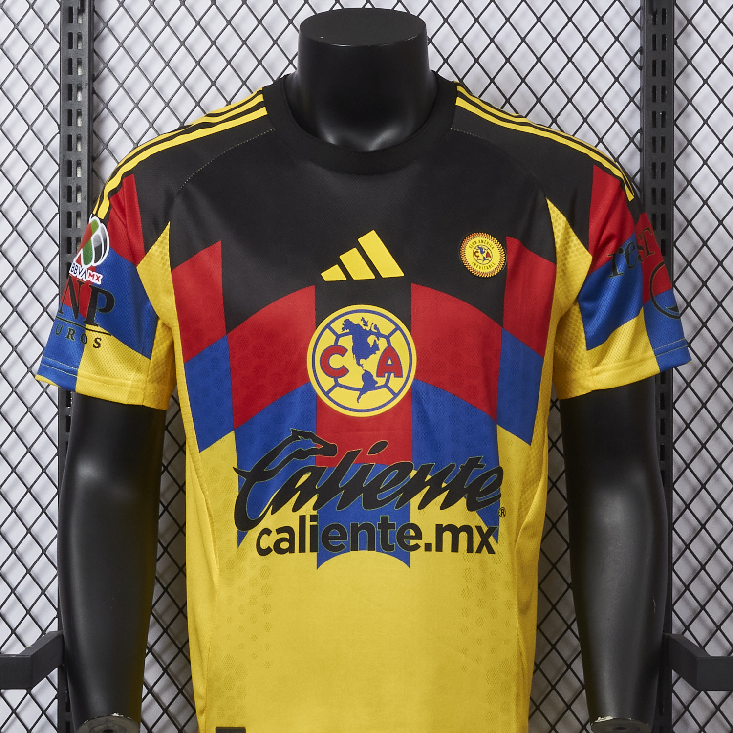 AlphaJersey-【Three-color Font】Club América 25-26 Home Yellow Jersey - Player Version