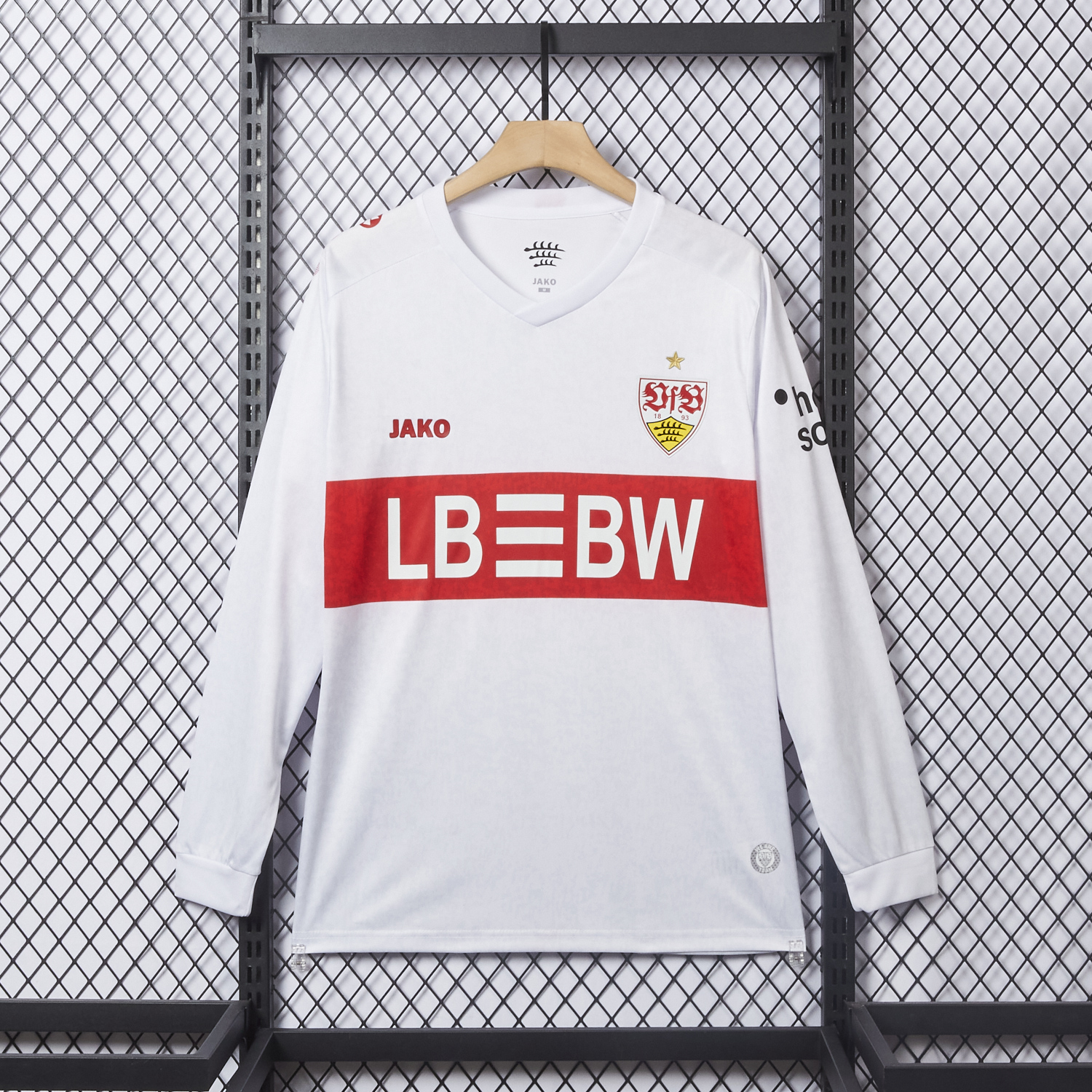 AlphaJersey-VfB Stuttgart 25-26 European Home Long Sleeves Jersey - Fans Version