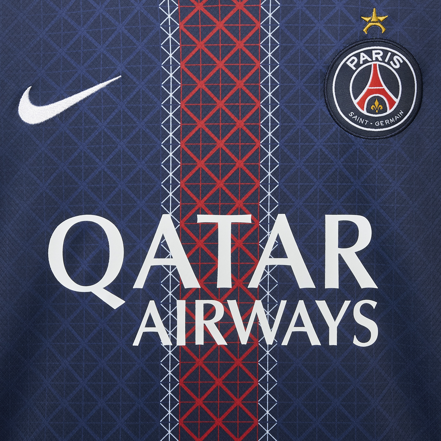 AlphaJersey-Paris Saint-Germain PSG 2025 Champions League Eiffel Tower Star Jersey - Fans Version