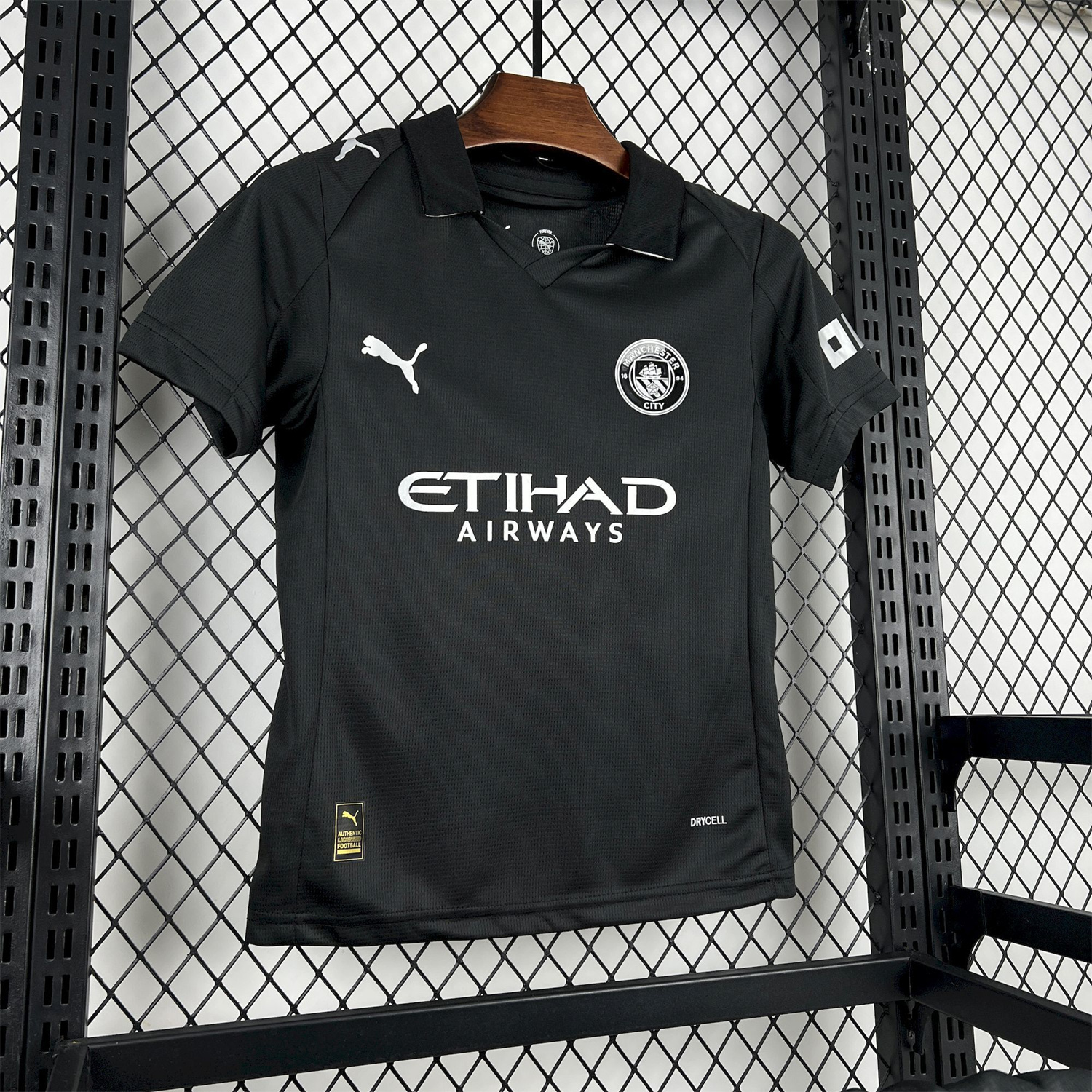 AlphaJersey-Manchester City 25-26 Away Black Kids Kit