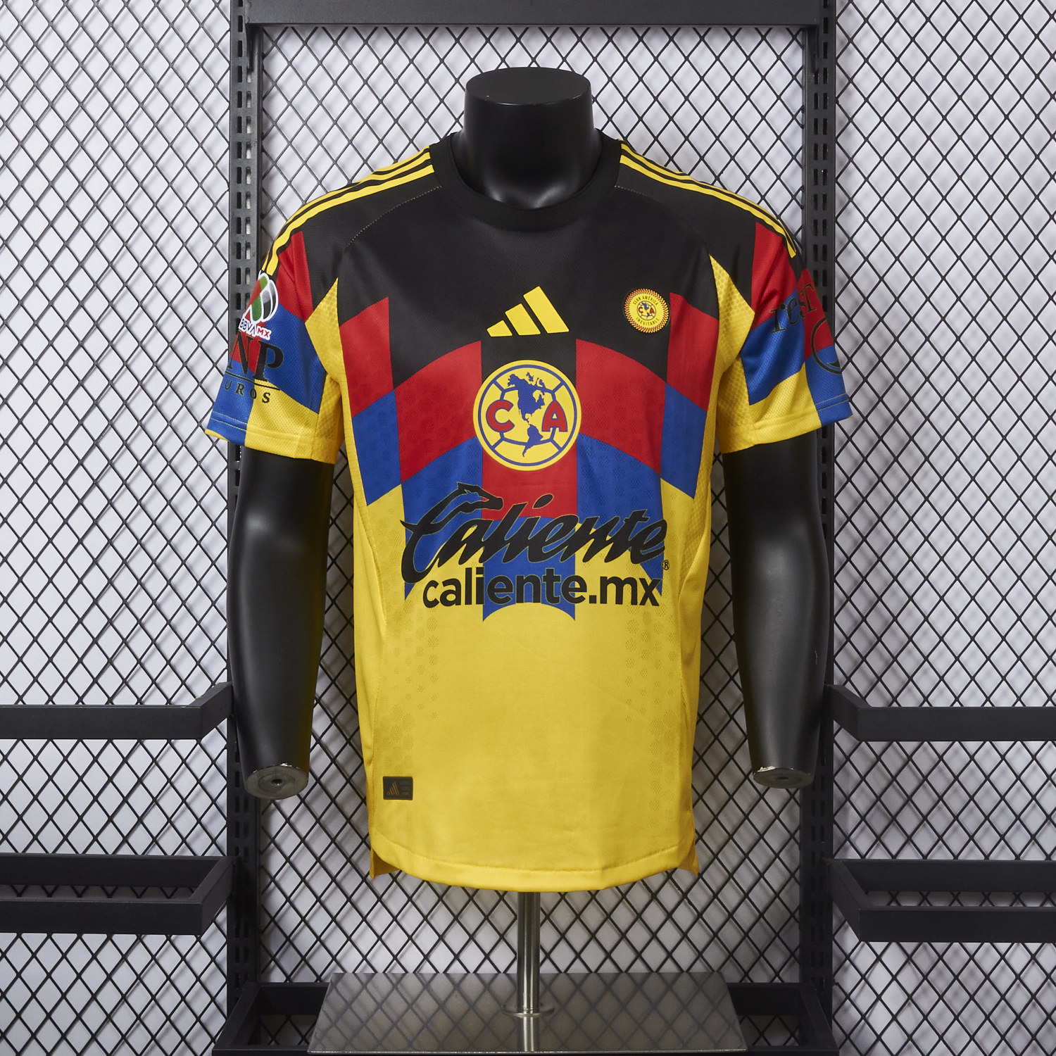 AlphaJersey-【Three-color Font】Club América 25-26 Home Yellow Jersey - Player Version
