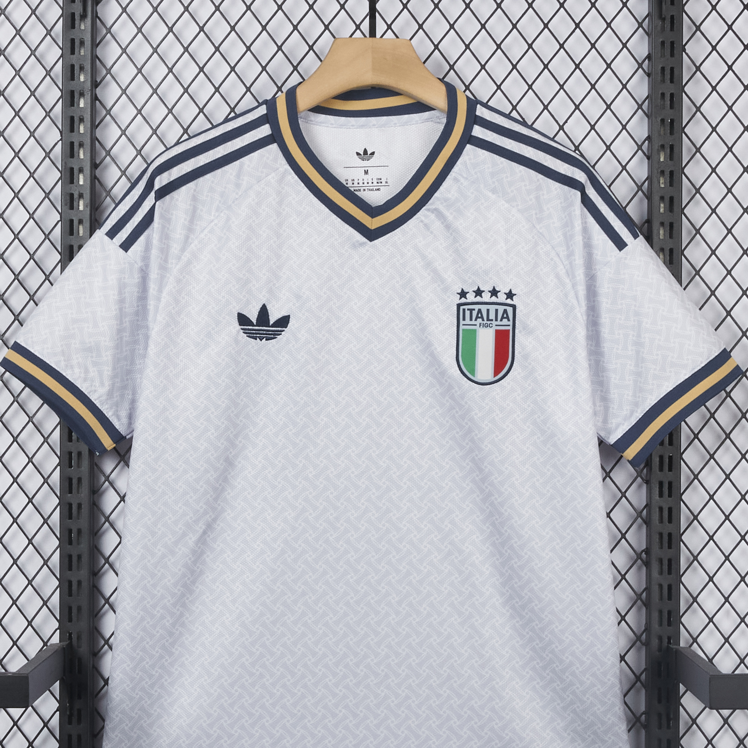 AlphaJersey-Italy 2026 Away Grey Jersey - Fans Version