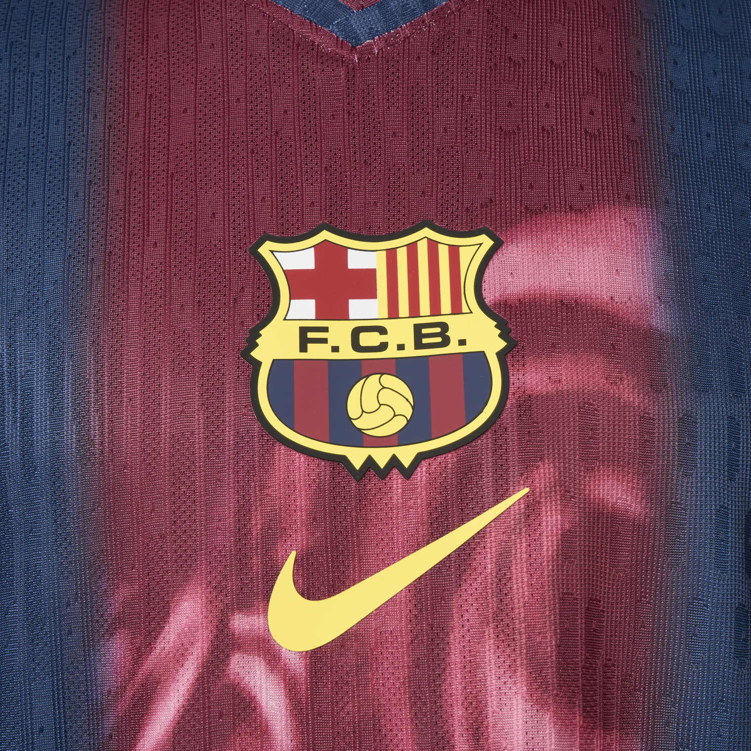 AlphaJersey-Barcelona x Travis Scott 2000-01 Home Retro Style Skeleton Jersey - Player Version