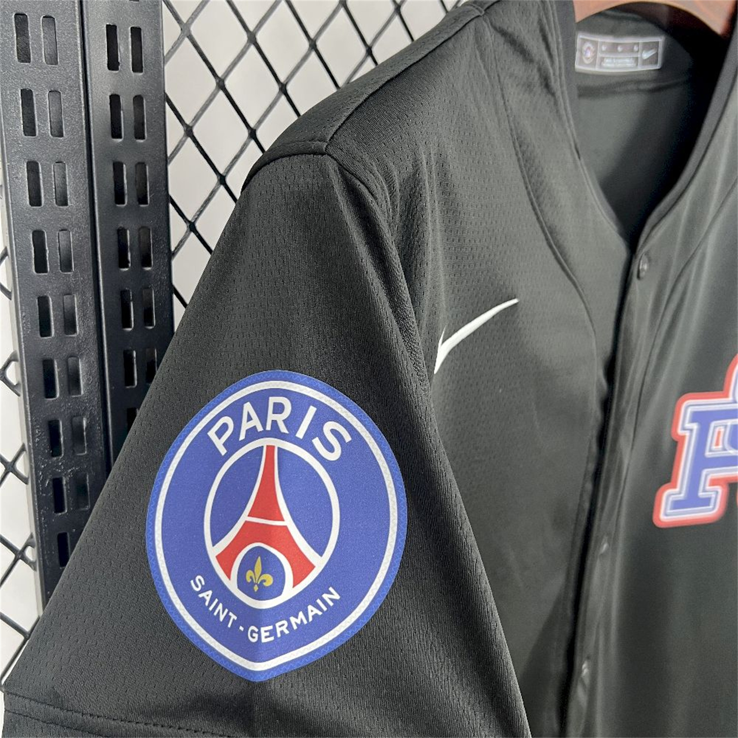 AlphaJersey-Paris Saint-Germain PSG 25-26 Black Limited Baseball Jersey