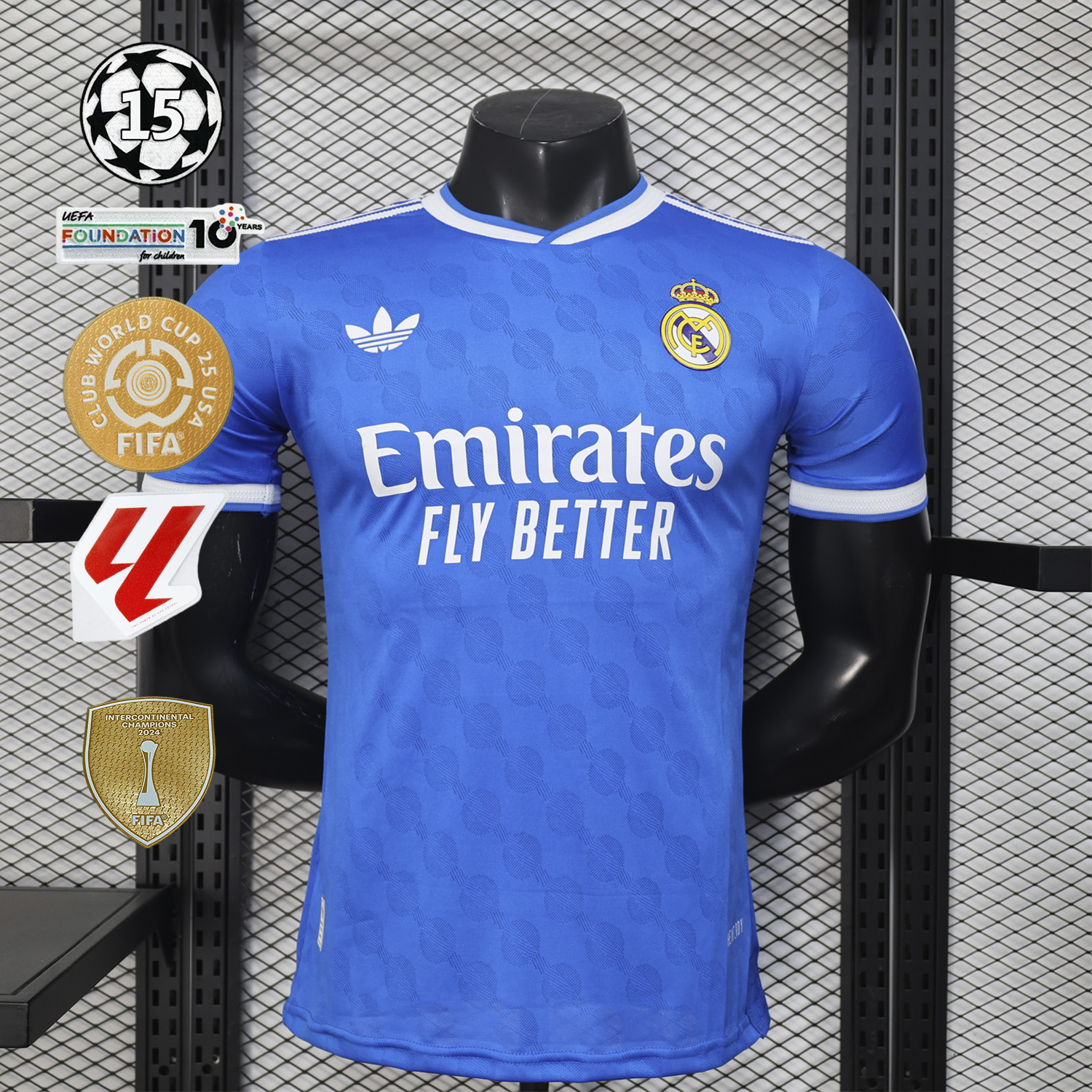 AlphaJersey-Real Madrid 25-26 Third Blue Jersey - Player Version