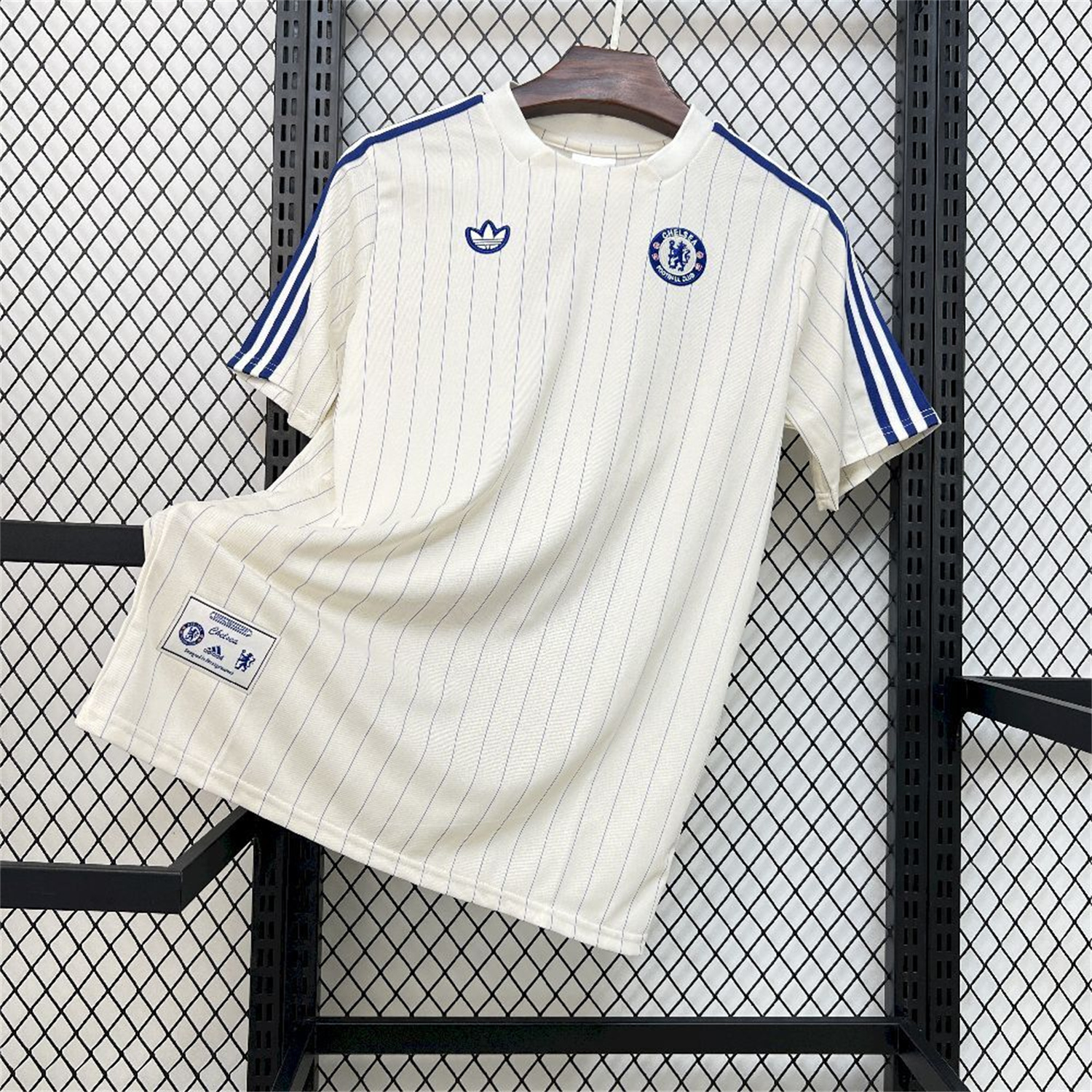AlphaJersey-C.H.E.L.S.E.A 25-26 Trefoil White Travel Jersey - Fans Version