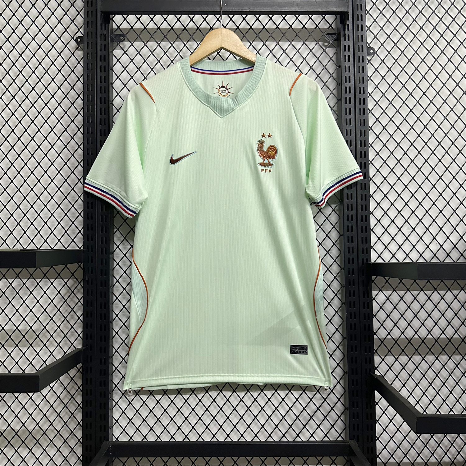 AlphaJersey-France 2026 Away Mint Green Jersey - Fans Version