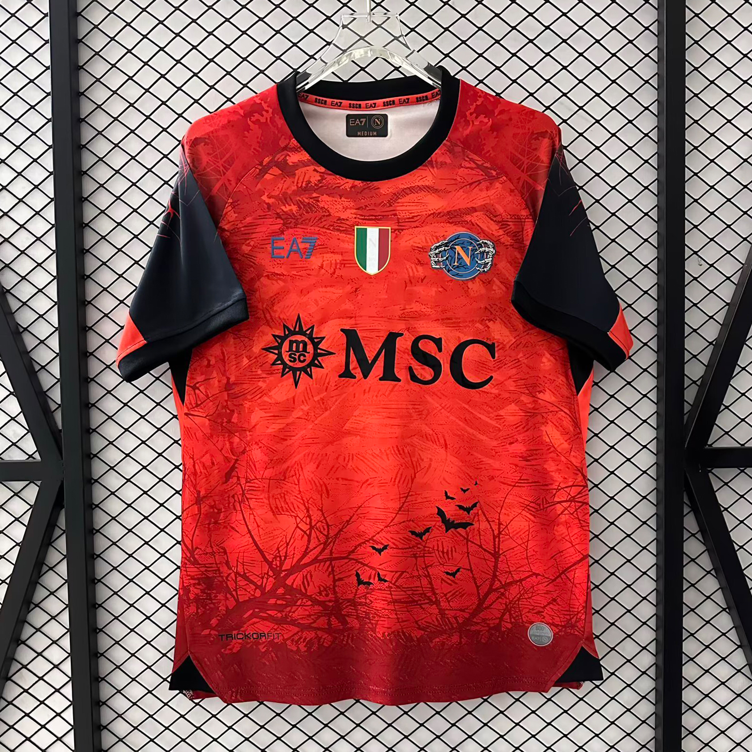 AlphaJersey-Napoli 25-26 Halloween Orange Goalkeeper Jersey - Fans Version