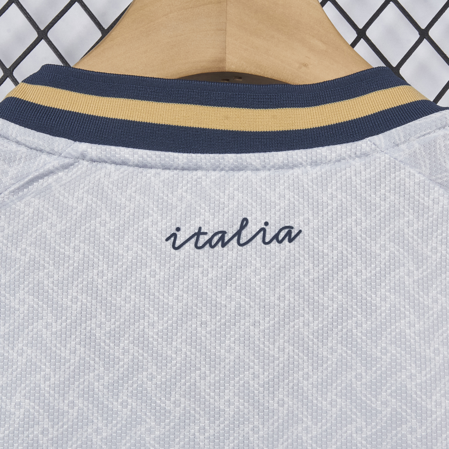 AlphaJersey-Italy 2026 Away Grey Jersey - Fans Version