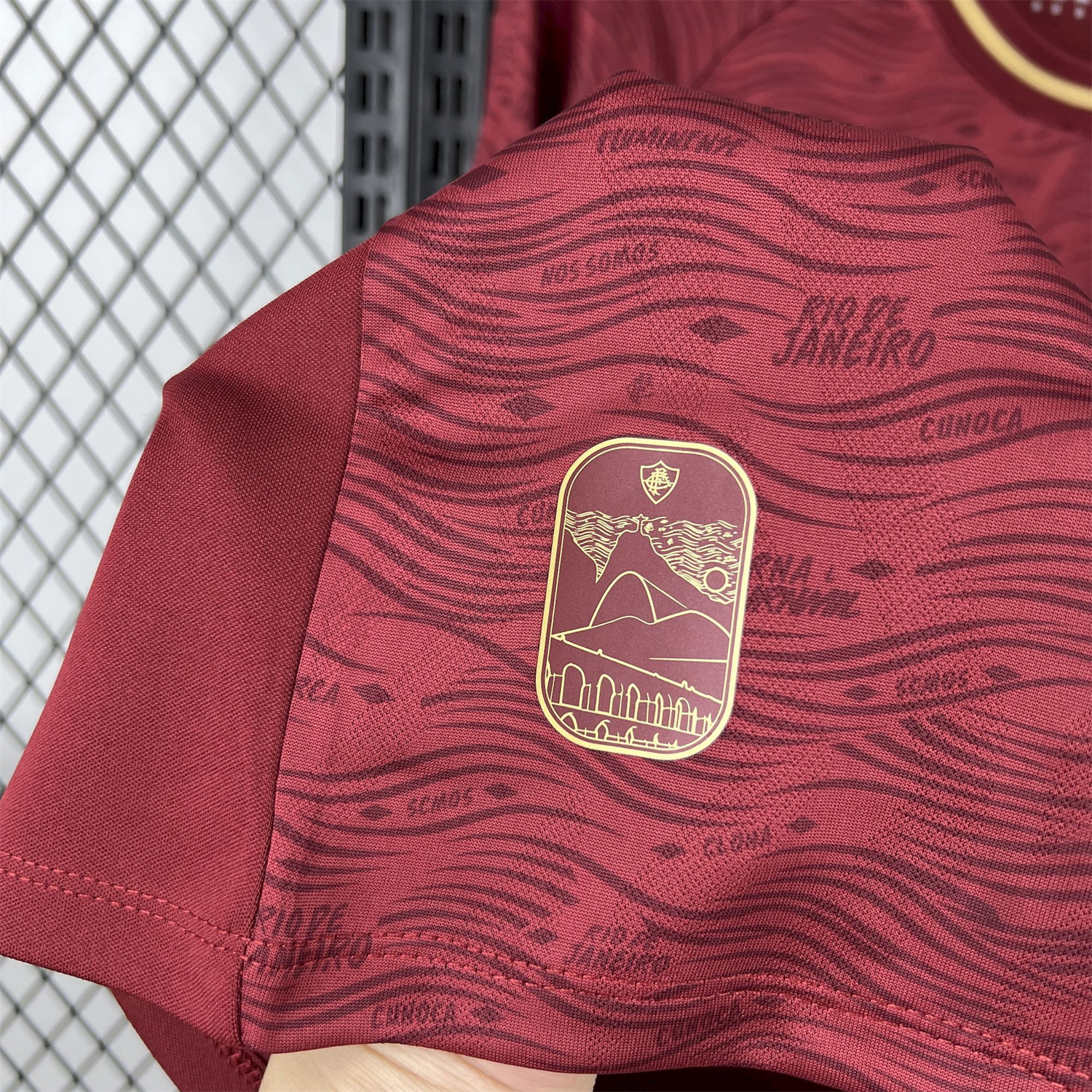 AlphaJersey-Fluminense 25-26 Third Red Jersey - Fans Version