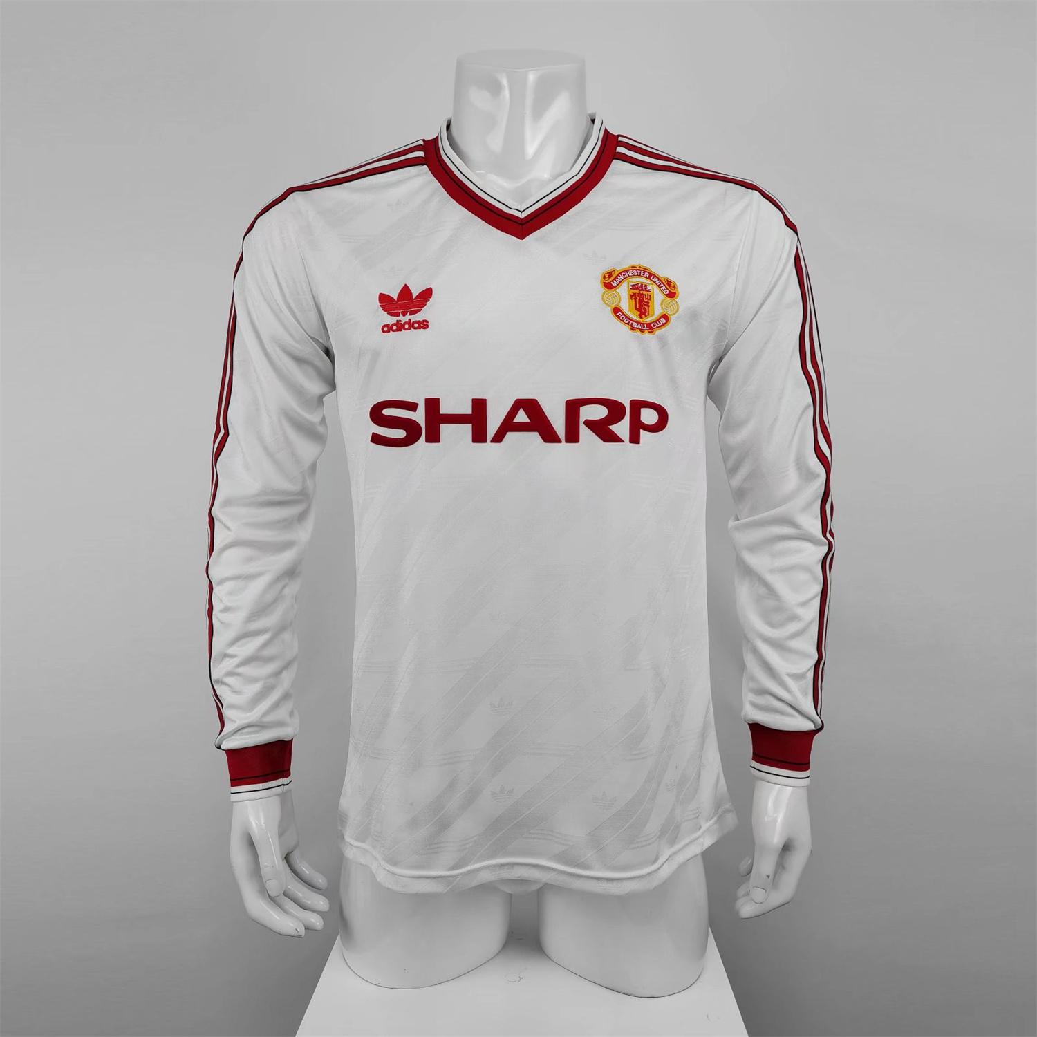 AlphaJersey-Retro Manchester United 86-88 Away Long Sleeve Jersey