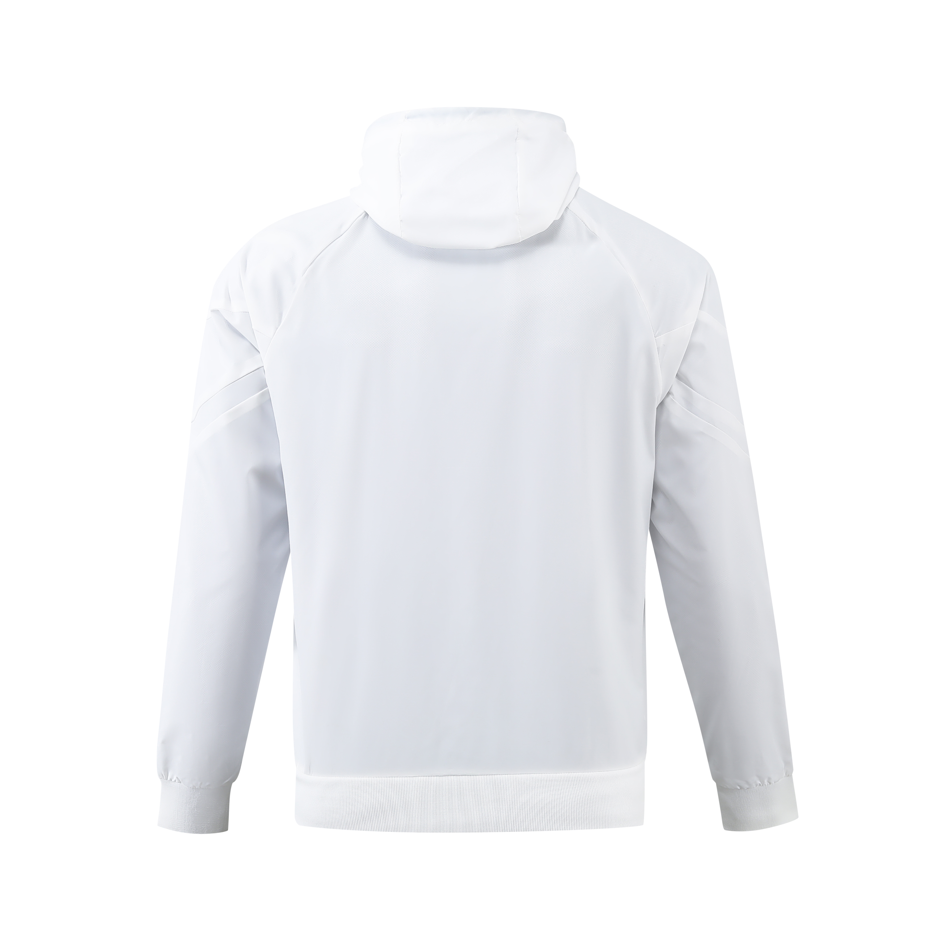 AlphaJersey-England 2024 National Team Anthem White Hooded Windbreaker - Player Version