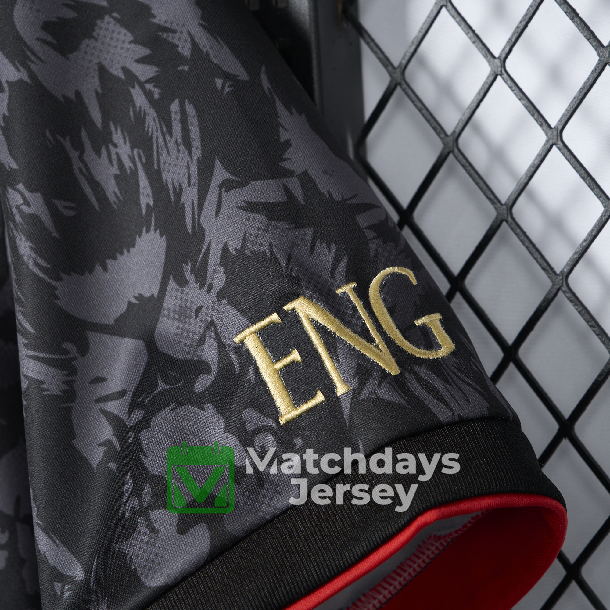 AlphaJersey-England 2024 Black The Lions Special Edition Jersey - Fans Version