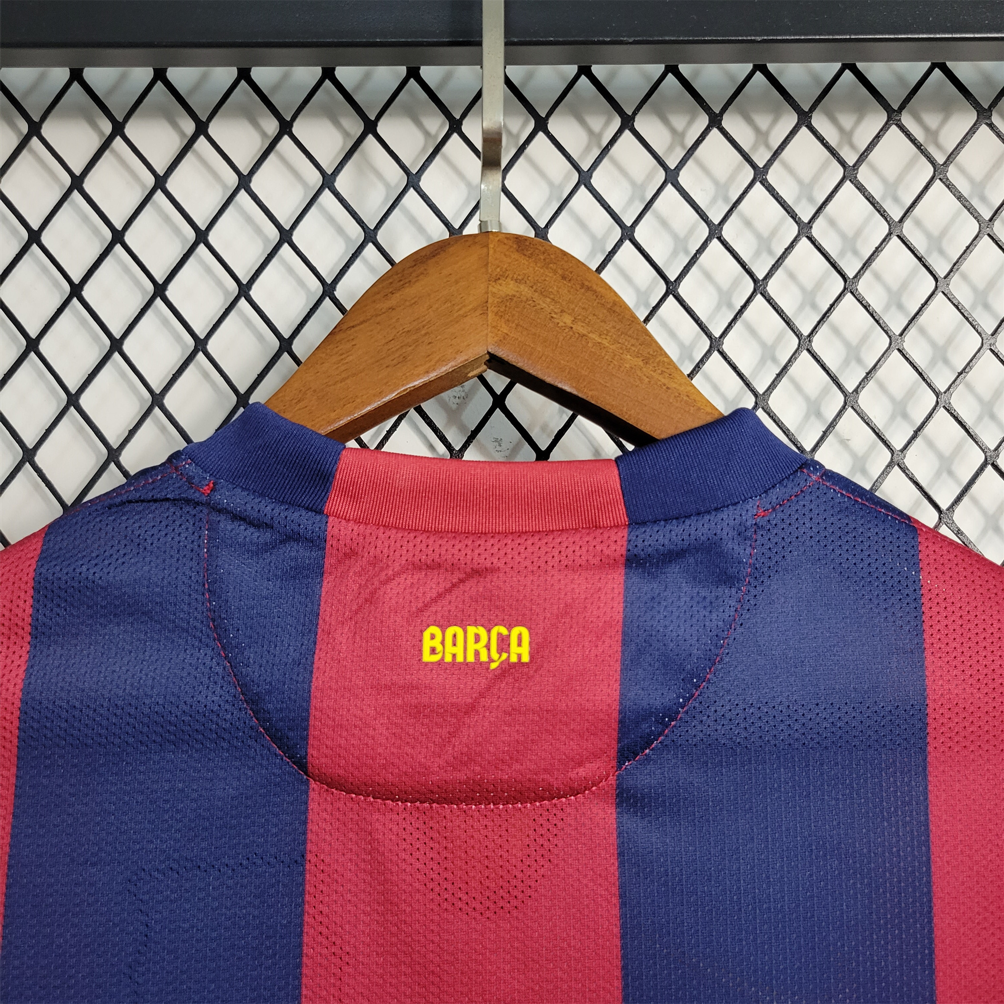 AlphaJersey-Retro Barcelona 14-15 Home Stadium Long Sleeve Jersey