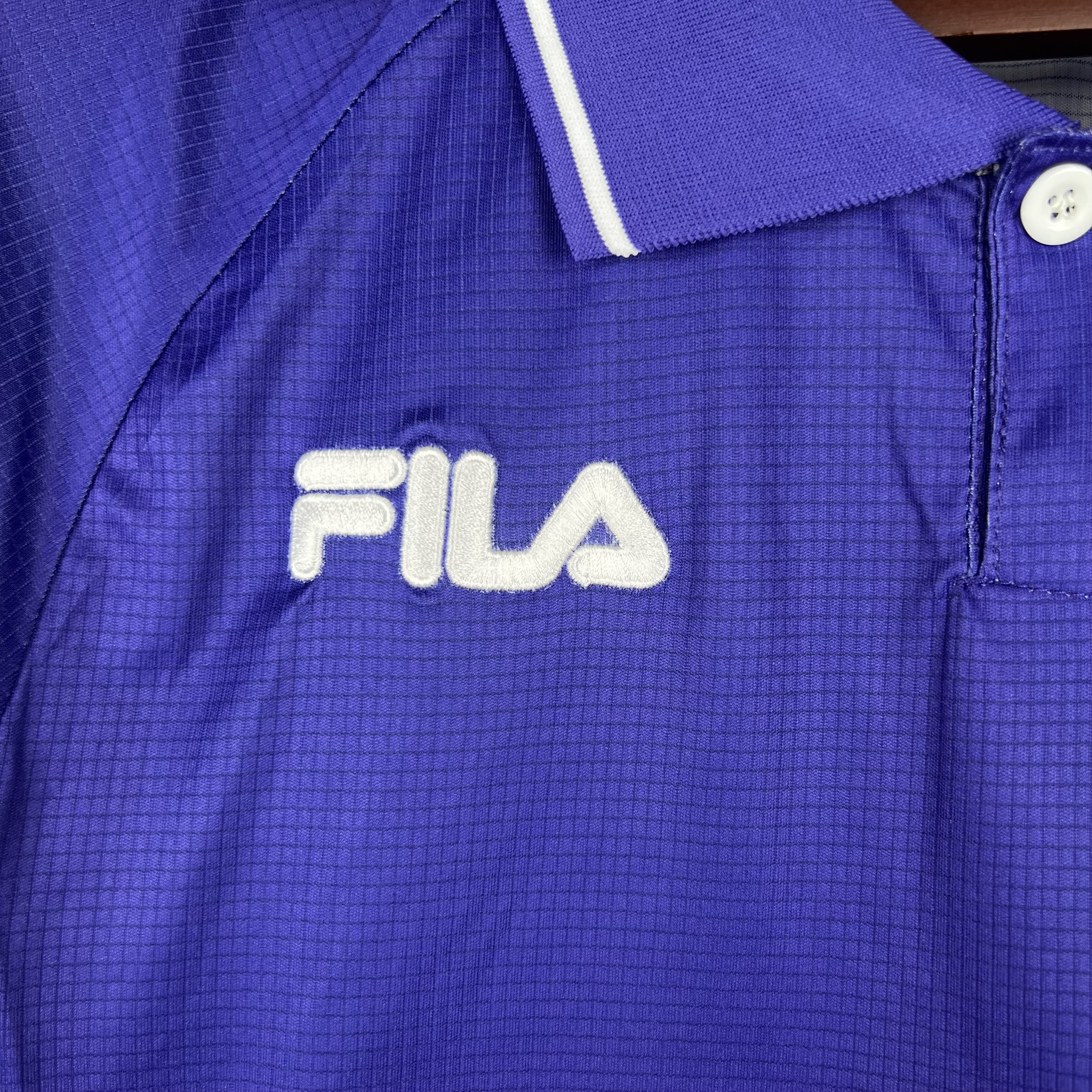 AlphaJersey-Retro Fiorentina 1998 Home Stadium Long Sleeve Jersey