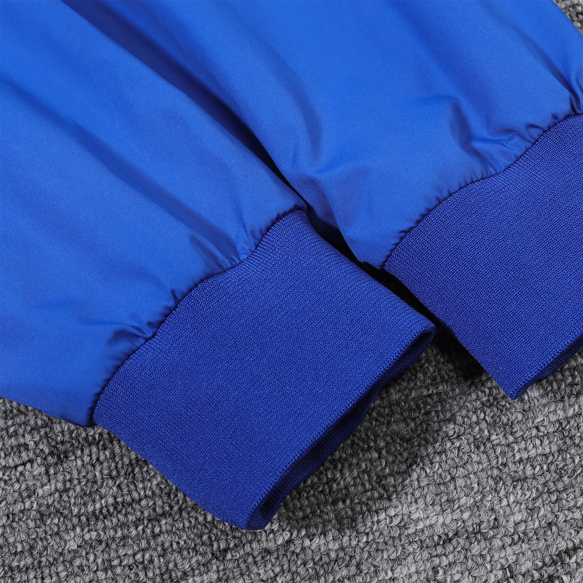 AlphaJersey-Brazil 2024 National Team Anthem Blue Hooded Windbreaker - Player Version