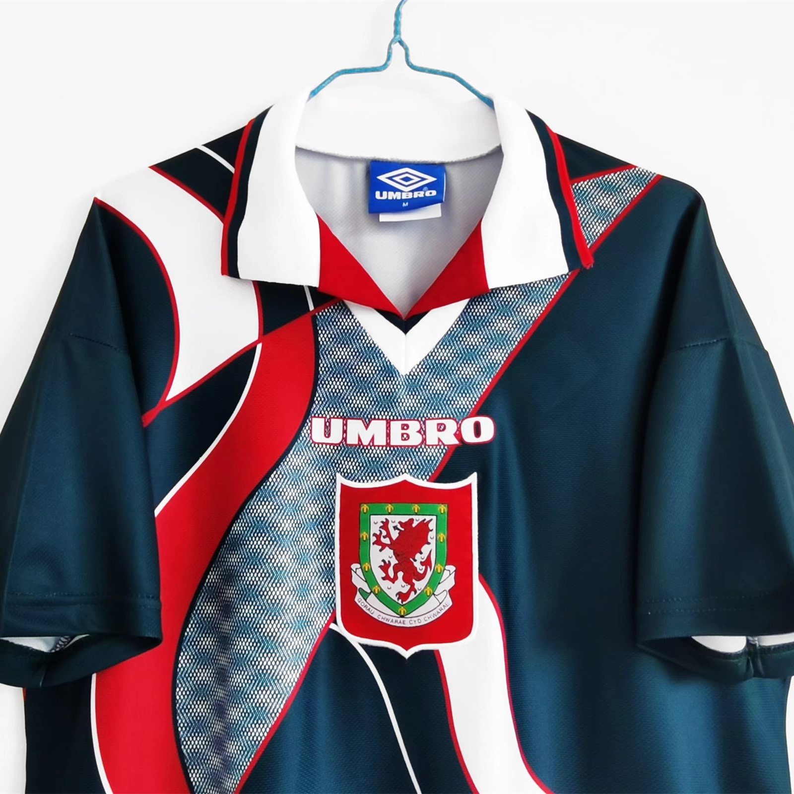 AlphaJersey-Retro Wales 1994 Away Stadium Jersey
