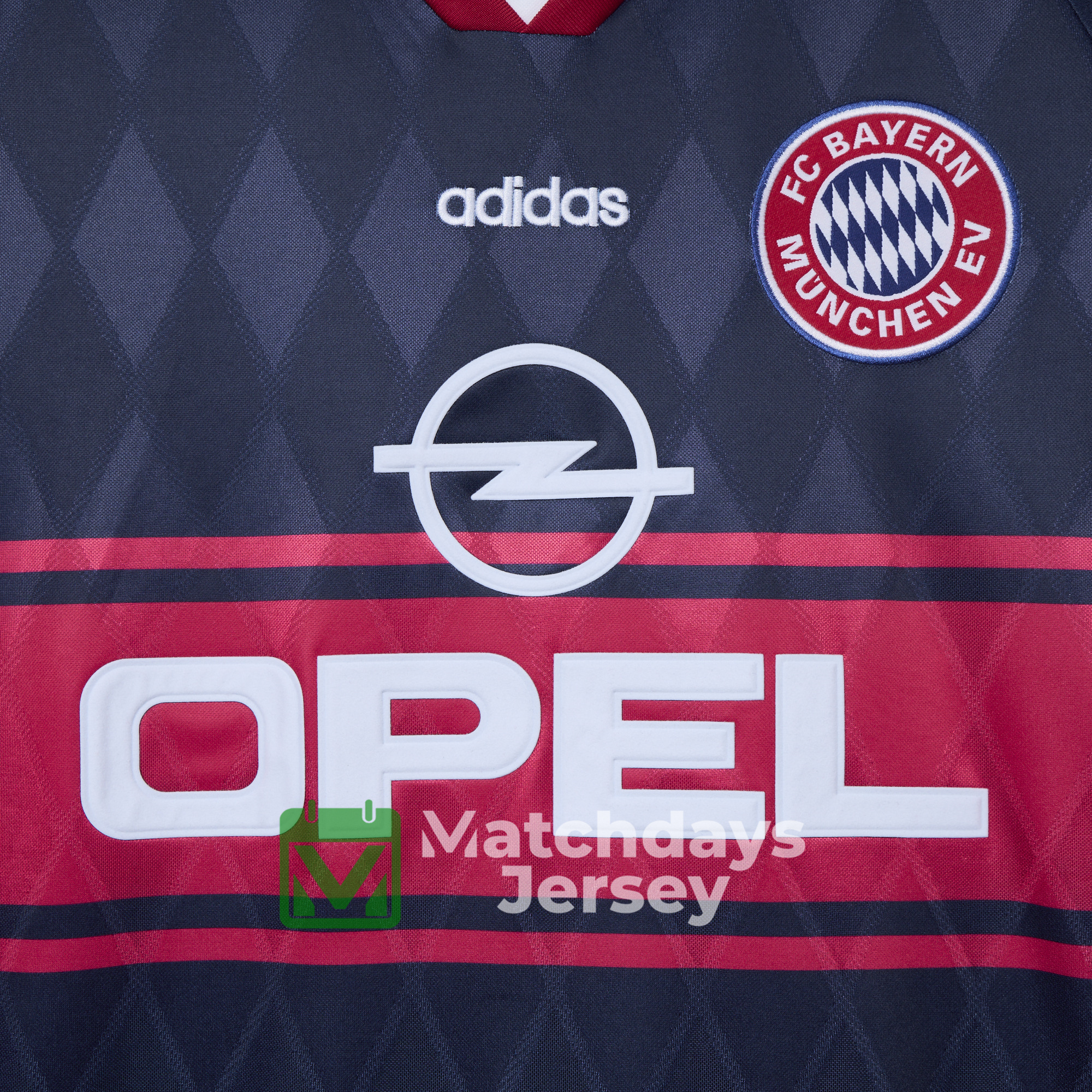AlphaJersey-Retro Bayern Munich 1997-99 Home Long Jersey