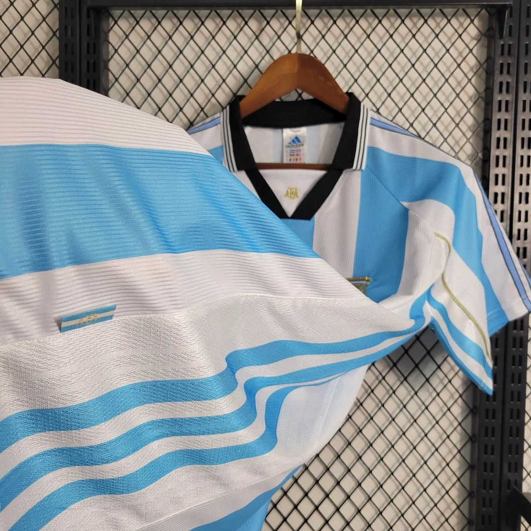 AlphaJersey-Retro Argentina 1998 Home Stadium Jersey