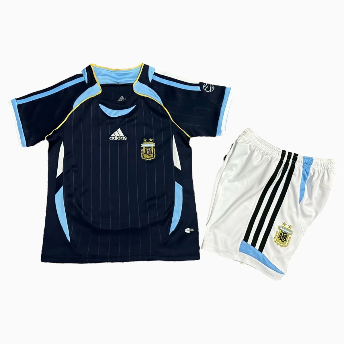 AlphaJersey-Retro Argentina 2006 Away Kids Kit