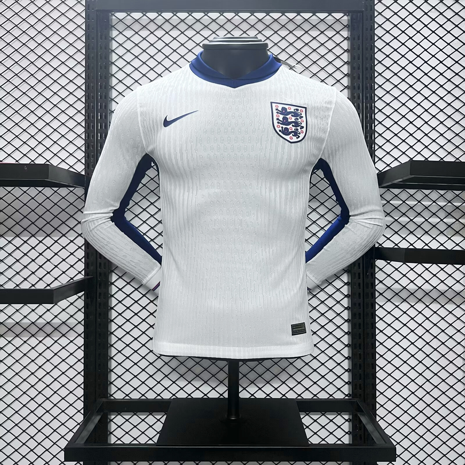 AlphaJersey-England 2024 Home Stadium Long Sleeve Jersey - Player Version
