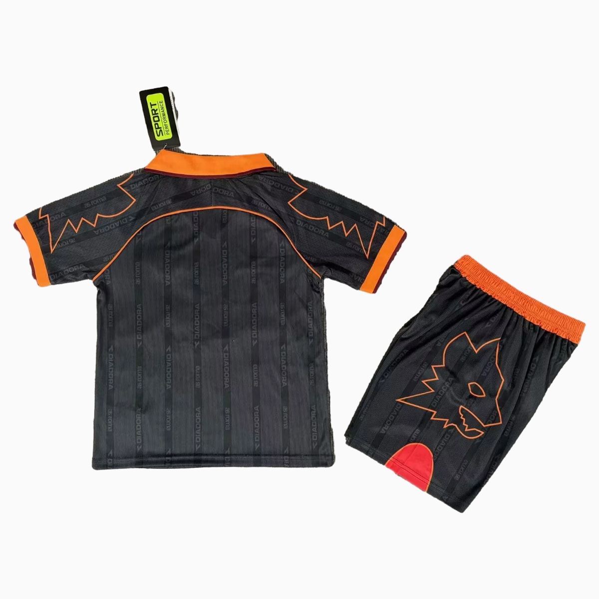 AlphaJersey-Retro Roma 1999-00 Third Kids Kit