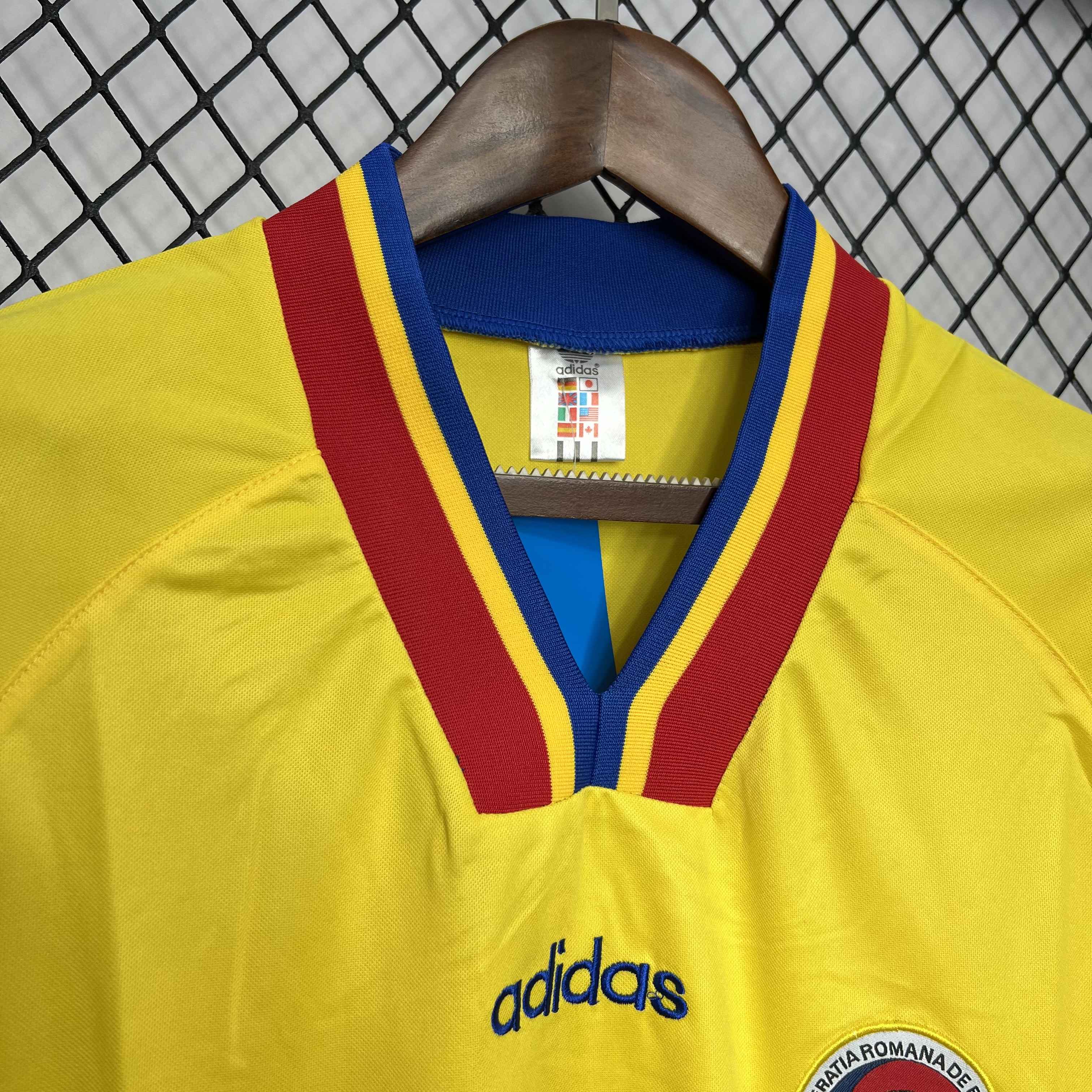 AlphaJersey-Retro Romania 1994 Home Stadium Jersey