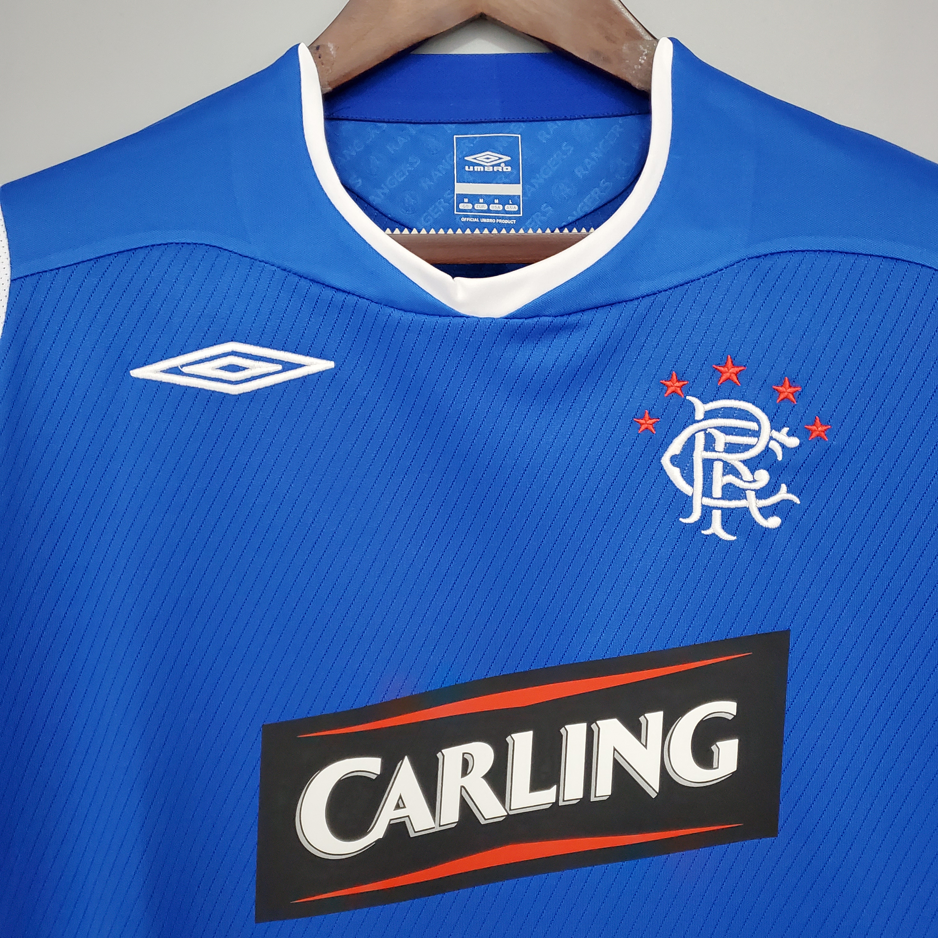 AlphaJersey-Retro Glasgow Rangers 08-09 Home Stadium Jersey