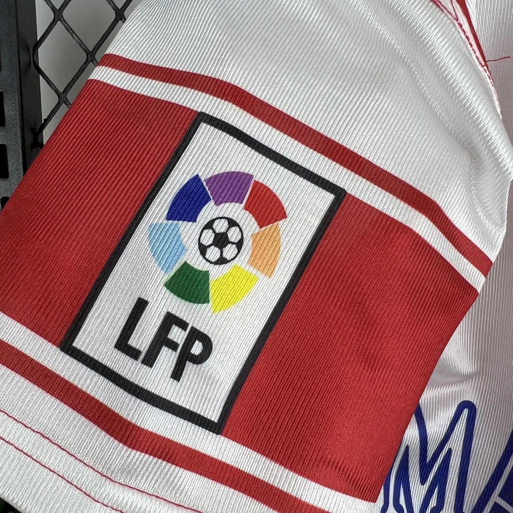 AlphaJersey-Retro Atletico Madrid 1999-00 Home Jersey with La Liga Patch