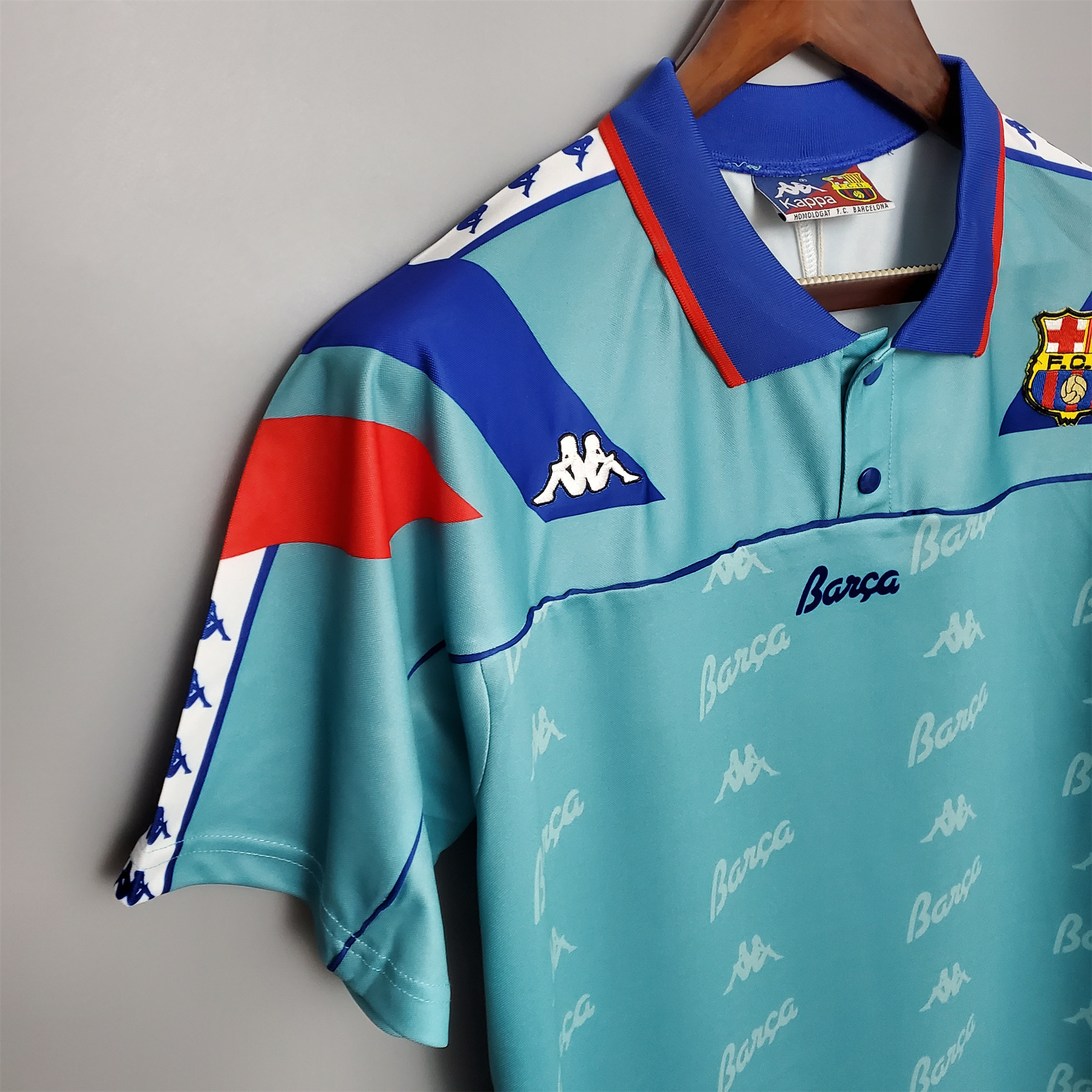 AlphaJersey-Retro Barcelona 92-95 Away Stadium Jersey