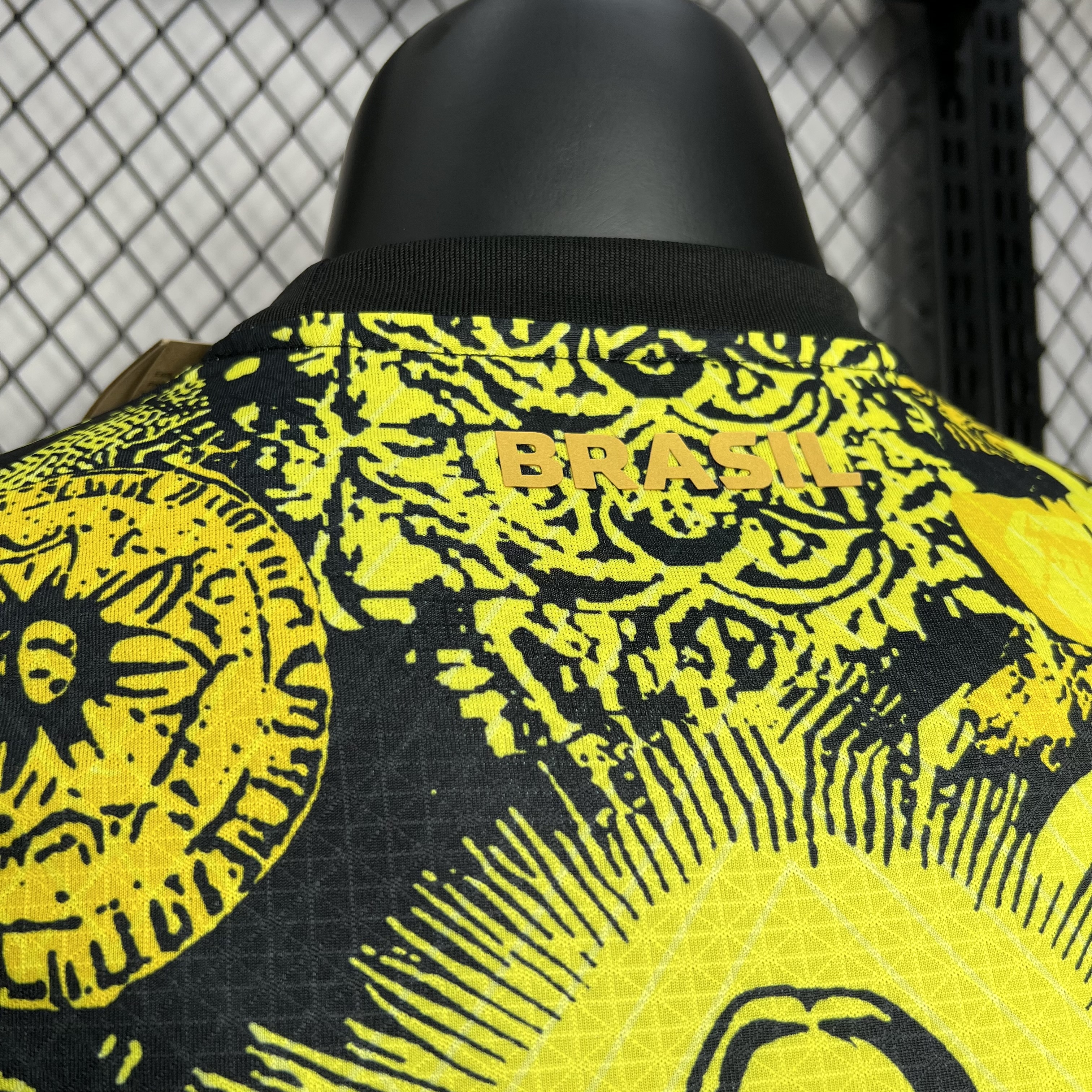 AlphaJersey-Brazil 2024 Yellow Christ the Redeemer Statue Jersey - Player Version