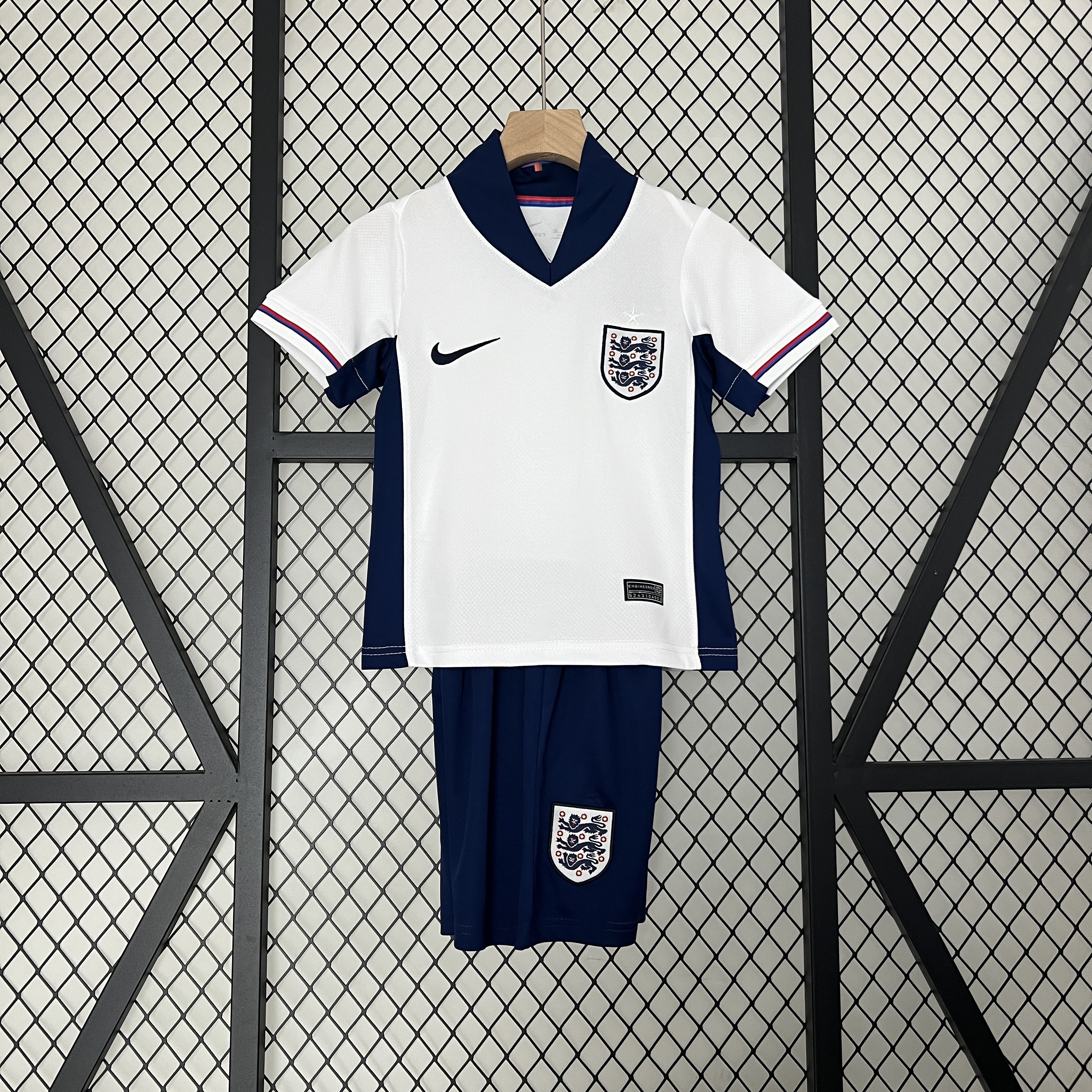 AlphaJersey-England 2024 Home Stadium Kids Kit