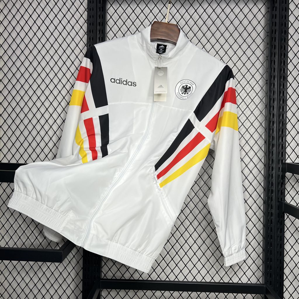 AlphaJersey-Germany 2024 White Windbreaker - Player Version
