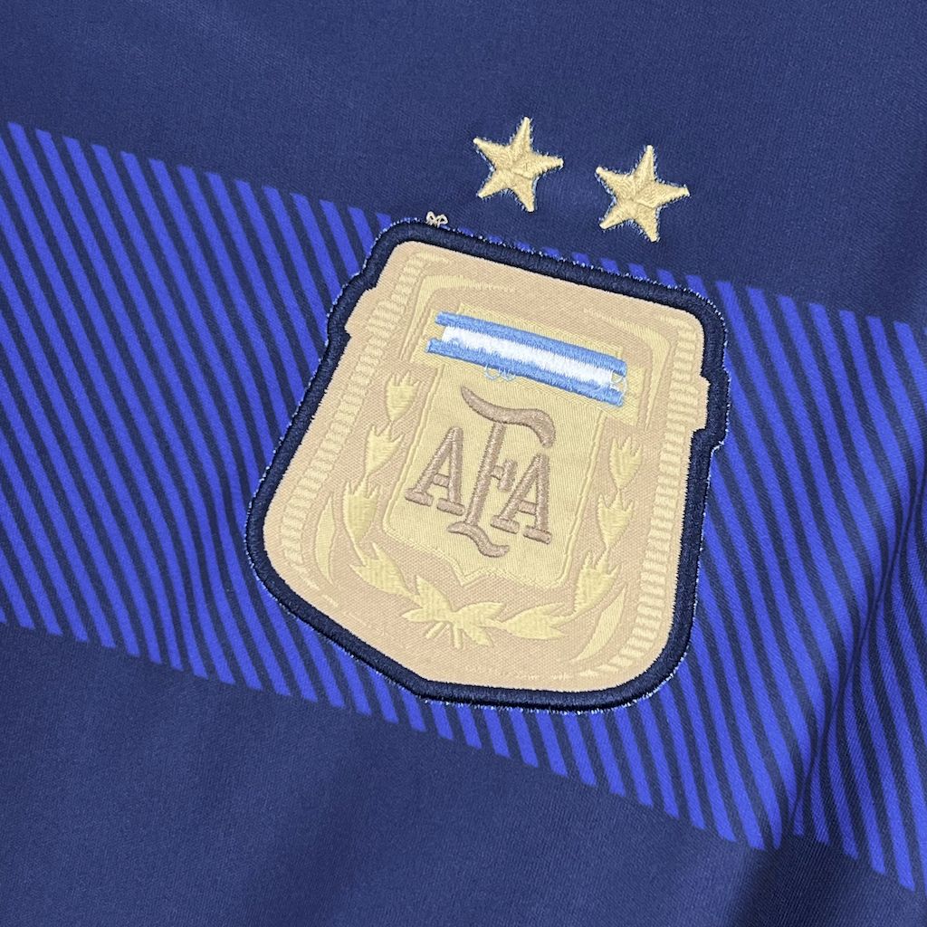 AlphaJersey-Retro Argentina 2014 Away Long Sleeves Jersey