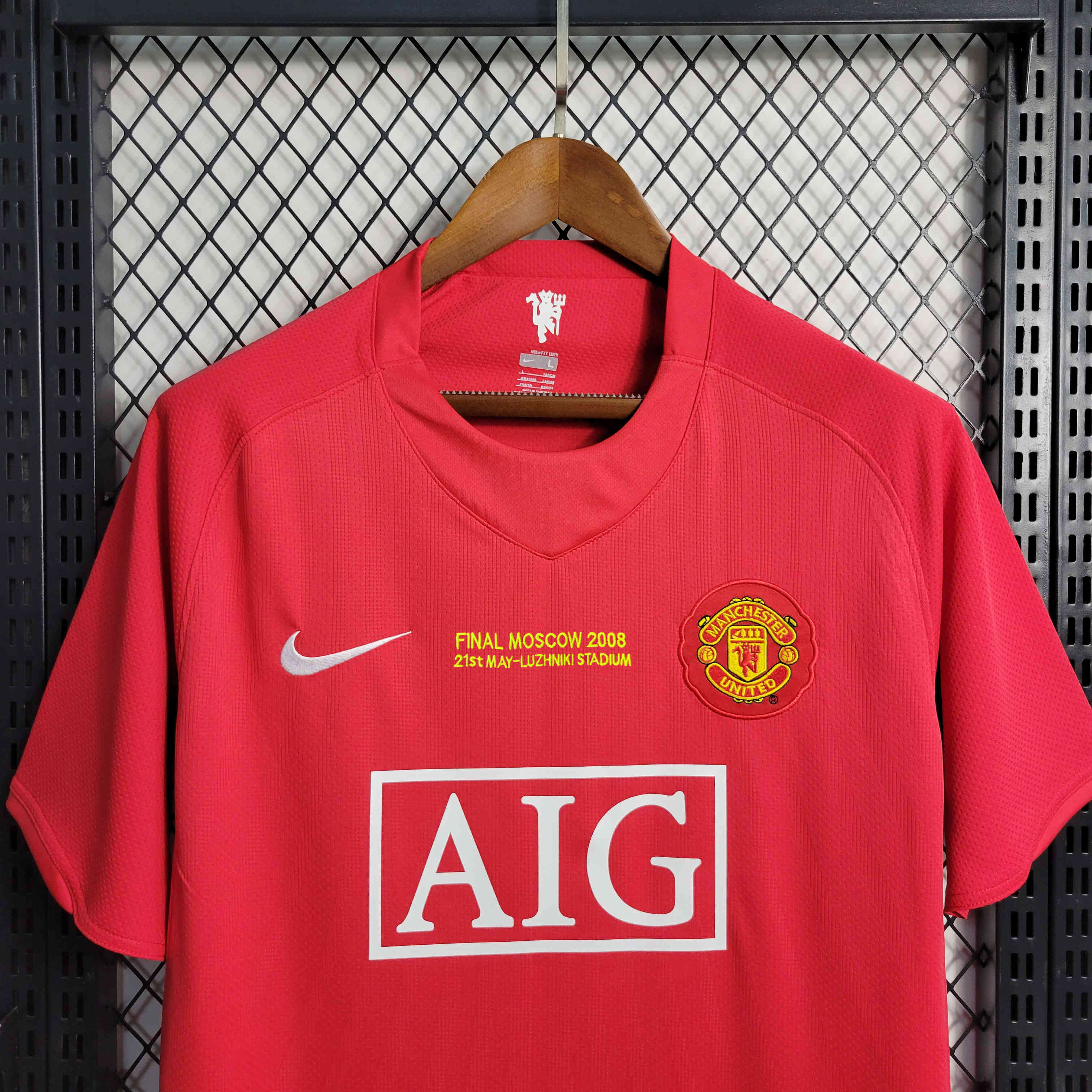 AlphaJersey-Retro Manchester United 07-08 Home Jersey - Champions League Final Version