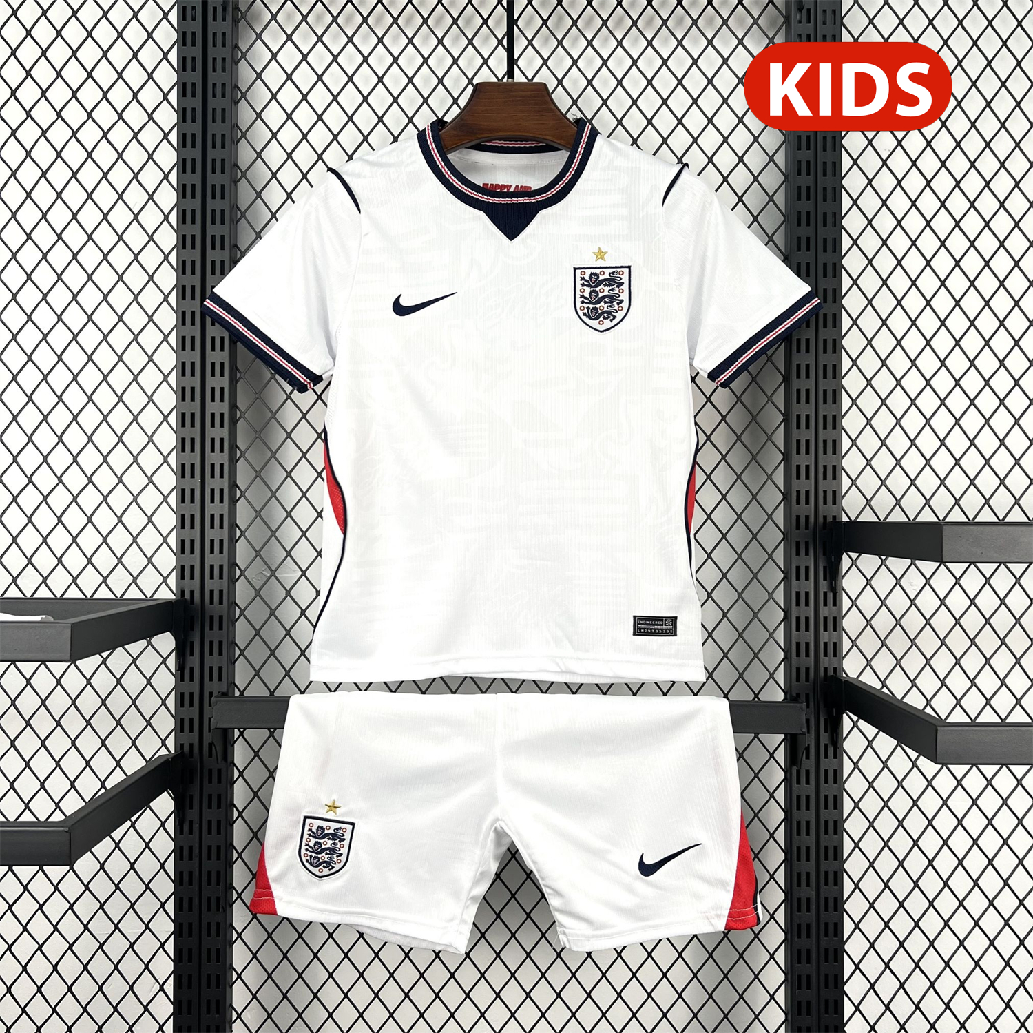 AlphaJersey-England 2026 Home White Kids Kit
