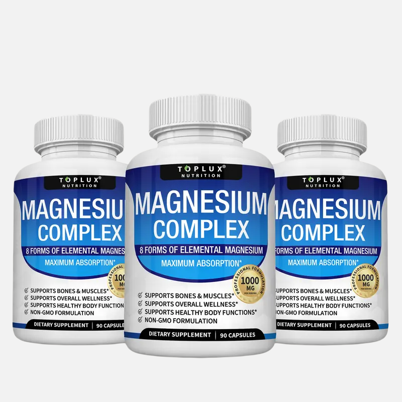 Magnesium Complex 8 Essential Magnesium Supplement - 3 Pack Bundle