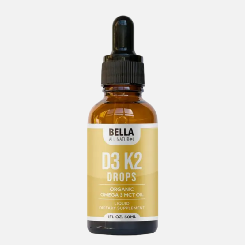 Bella All Natural D3 K2 Drops Organic Omega 