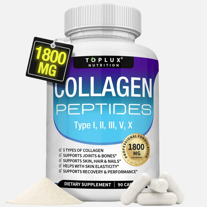 Toplux Nutrition Collagen Peptides 5 Types Complex 1800mg 