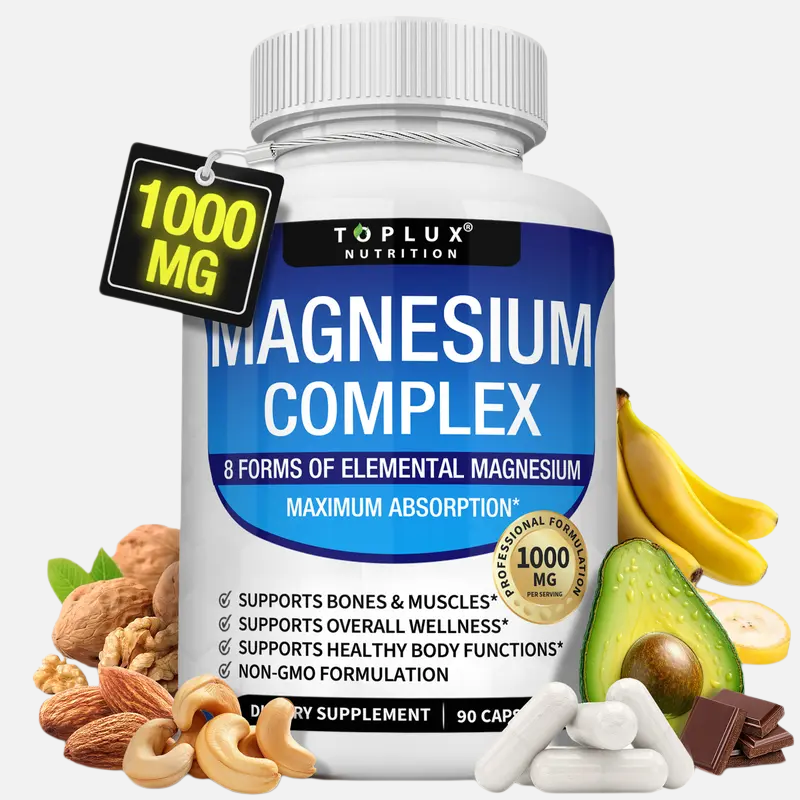 Toplux Magnesium Complex 8 Essential Magnesium Supplement 1000mg