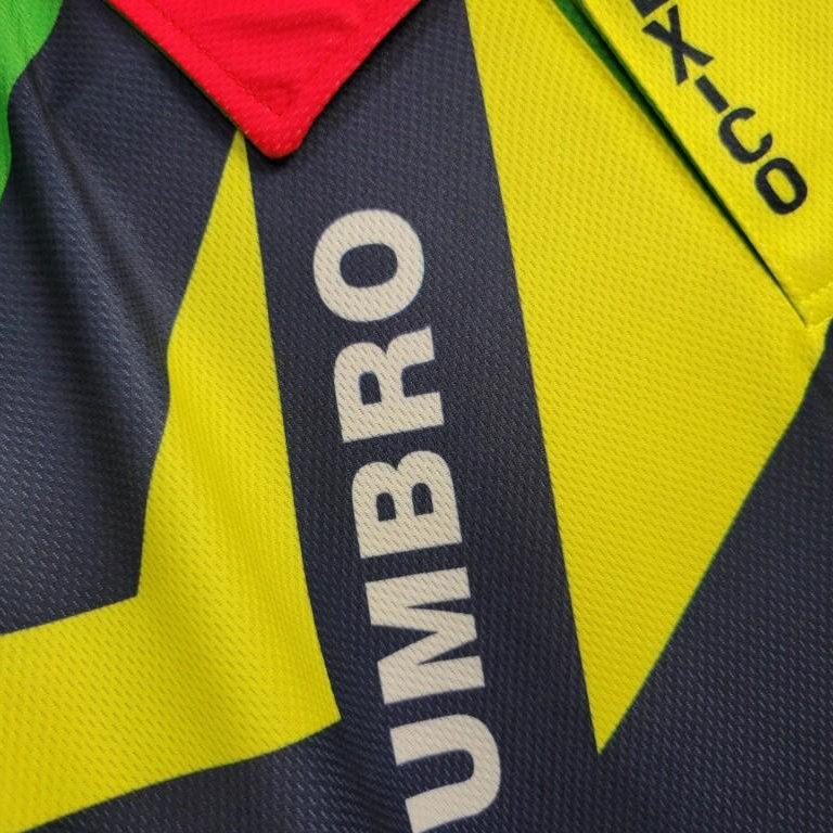 AlphaJersey-Retro Mexico 1994 Goalkeeper Red Yellow Jersey