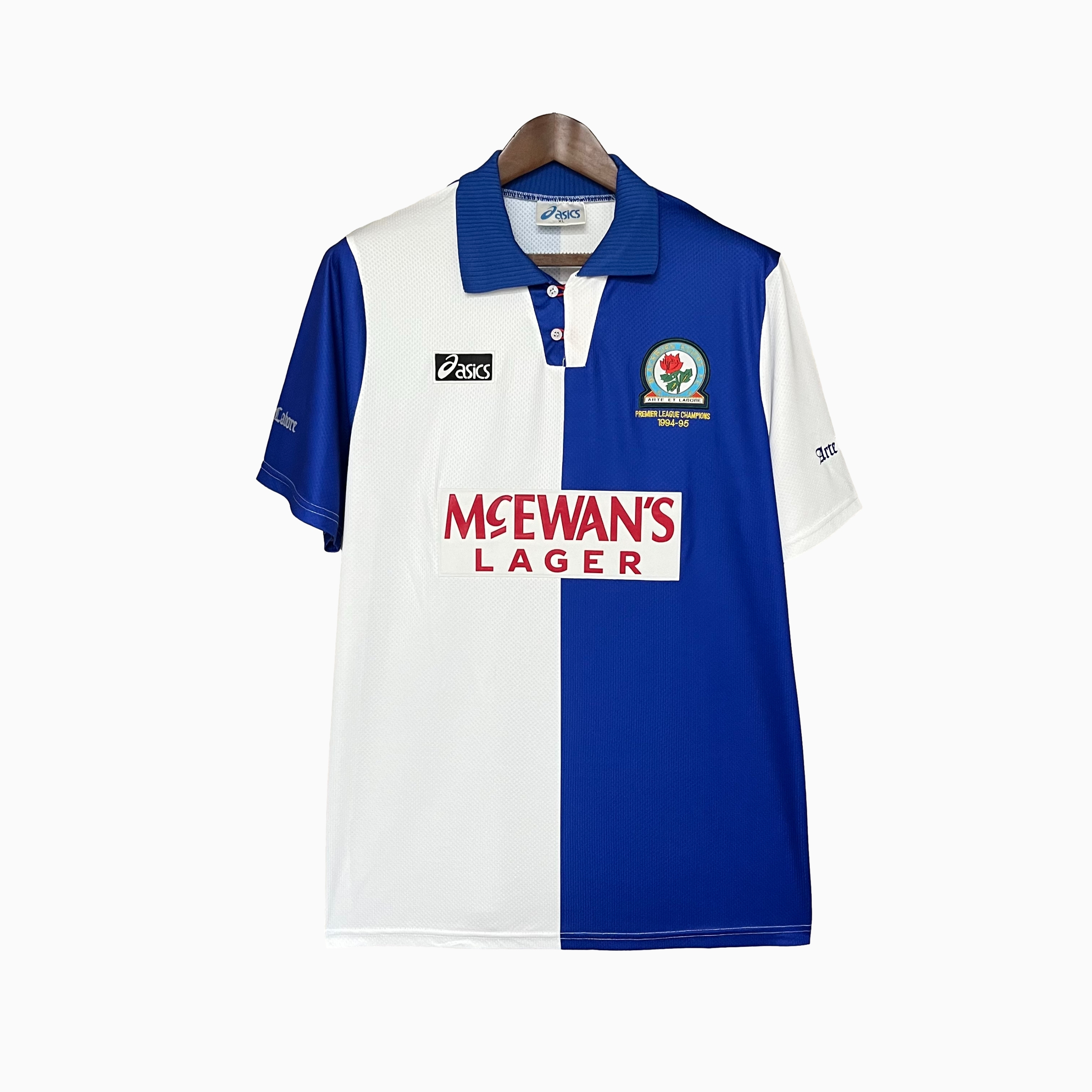 AlphaJersey-Retro Blackburn Rovers 1994-95 Home Stadium Jersey
