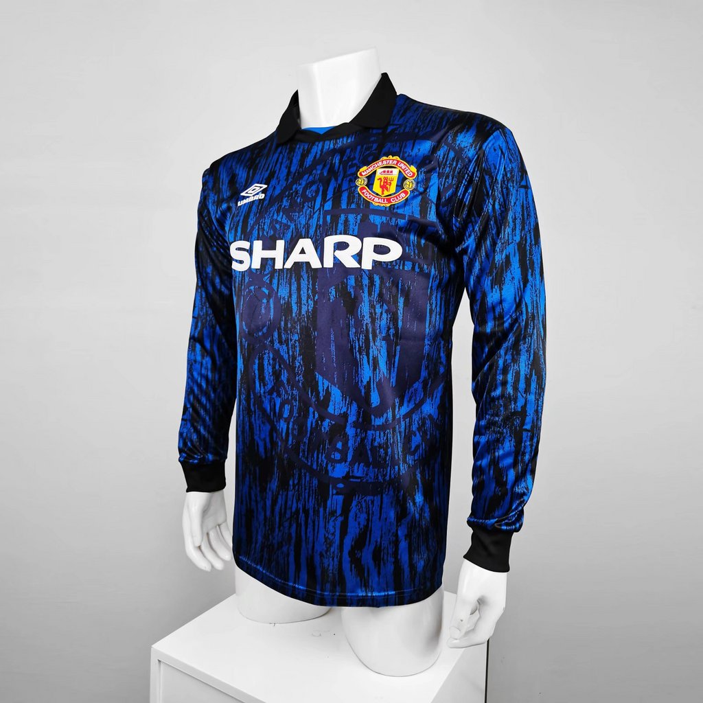 AlphaJersey-Retro Manchester United 92-94 Away Long Sleeve Jersey