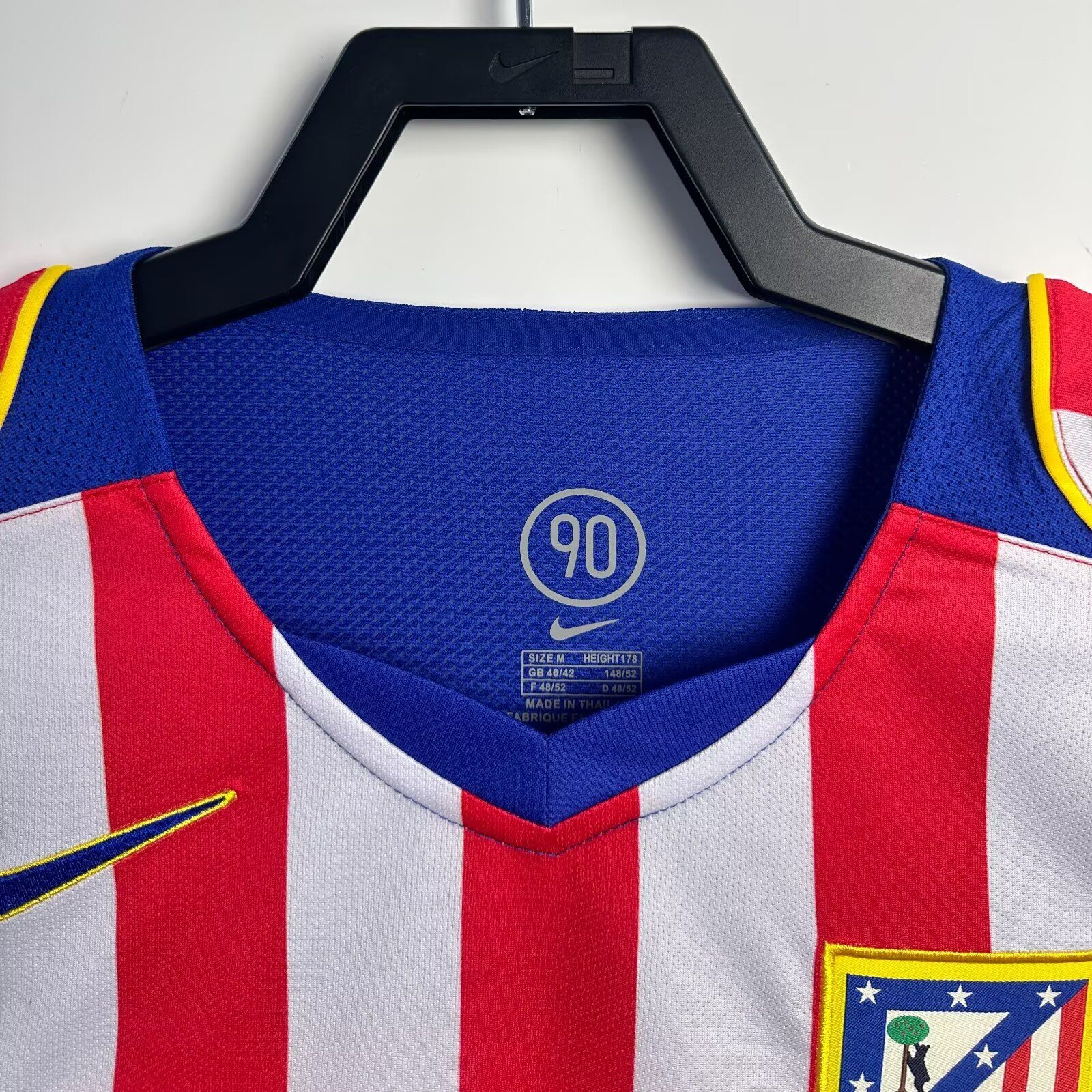 AlphaJersey-Retro Atletico Madrid 2004-05 Home Long Sleeves Jersey - S.p.i.d.e.r M.a.n