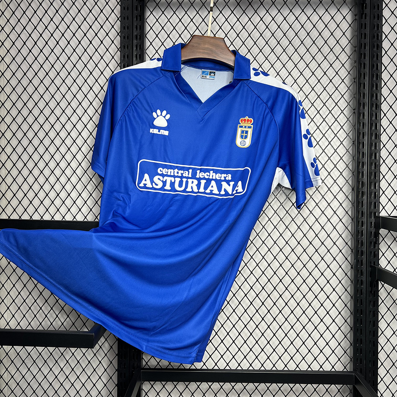AlphaJersey-Retro Real Oviedo Vetusta 1990-91 Home Stadium Jersey