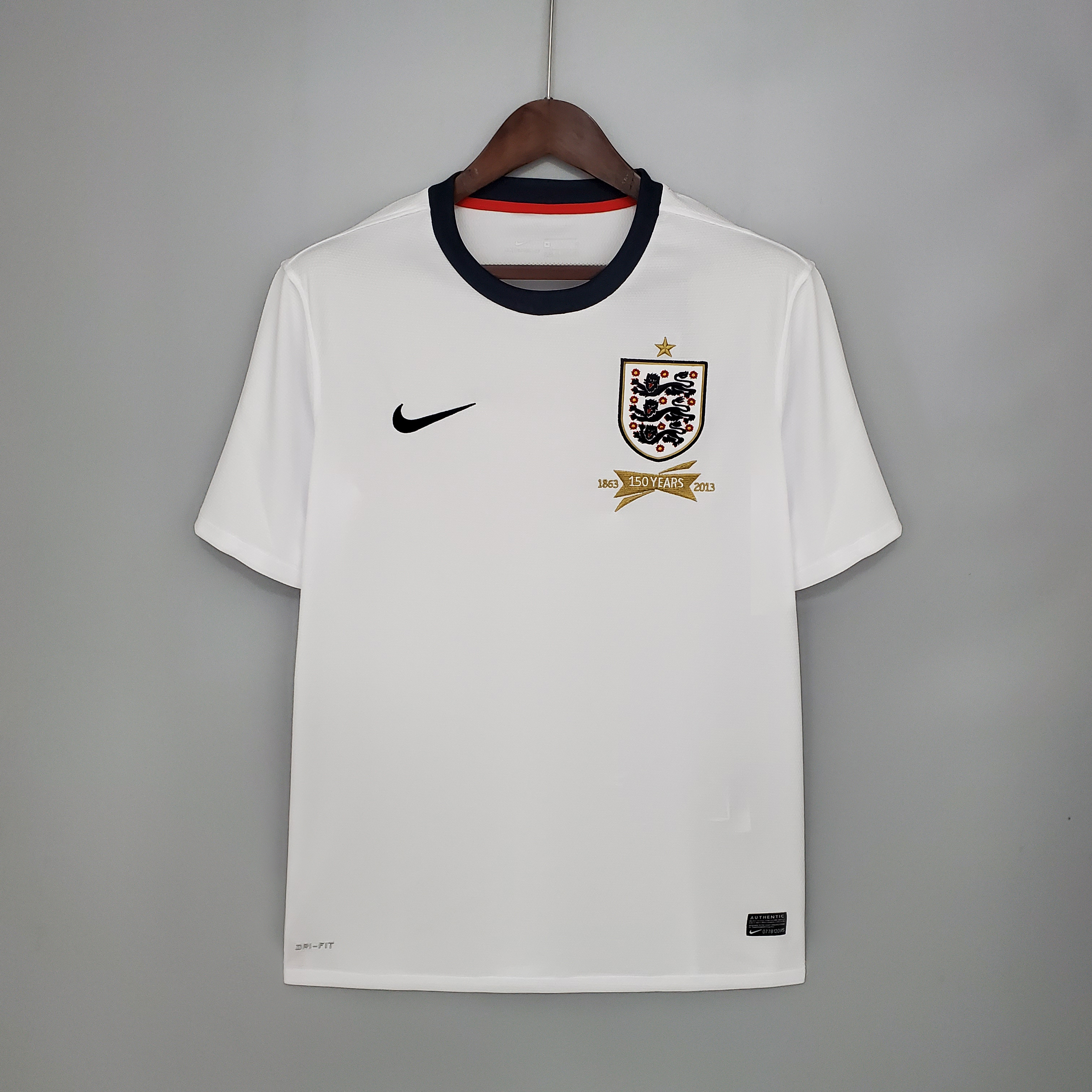 AlphaJersey-Retro England 2013 150 YEARS Home Stadium Jersey