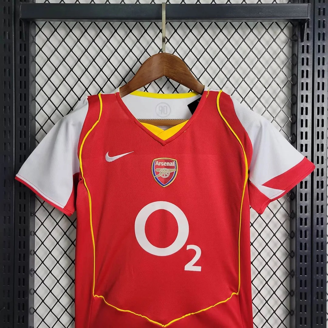 AlphaJersey-Retro Arsenal 2004-05 Home Stadium Kids Kit